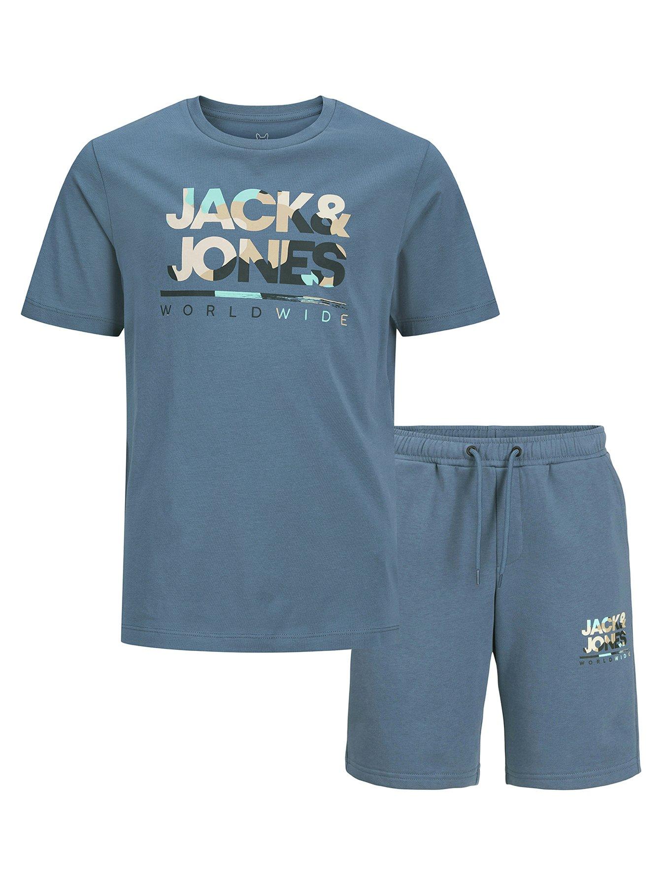 undefined Boys Luke T-Shirt And Shorts Set - Oceanview - Blue