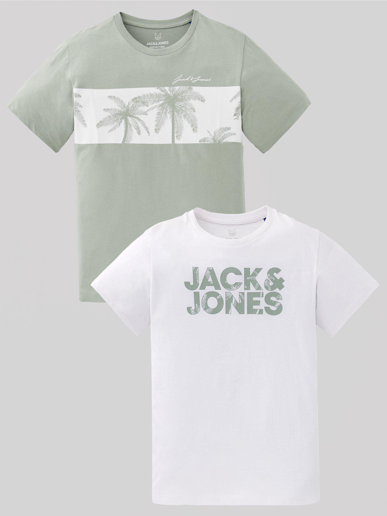 undefined Boys 2 Pack Floral Brand T-Shirts - Multi