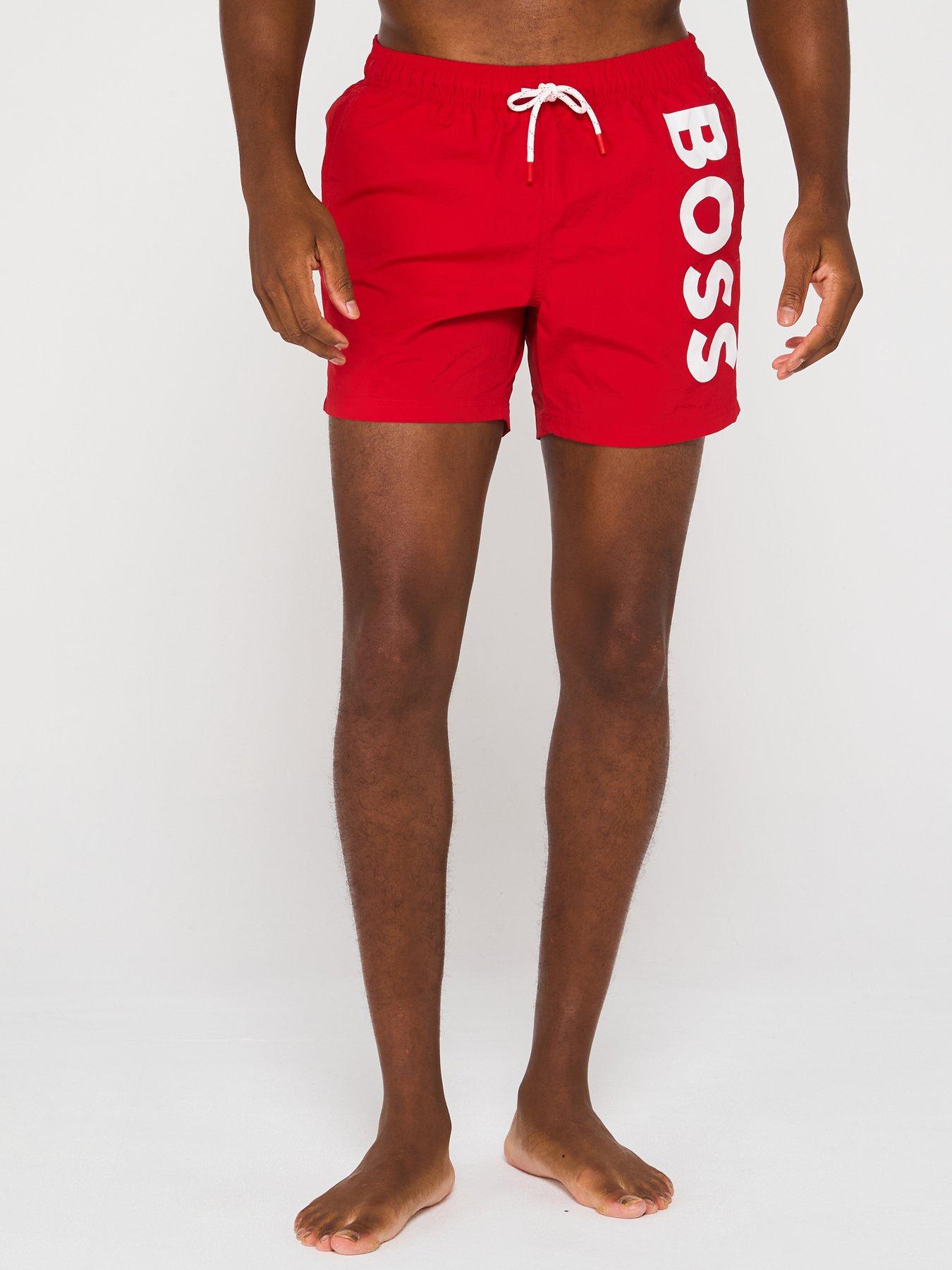 undefined Octopus Swim Shorts - Red