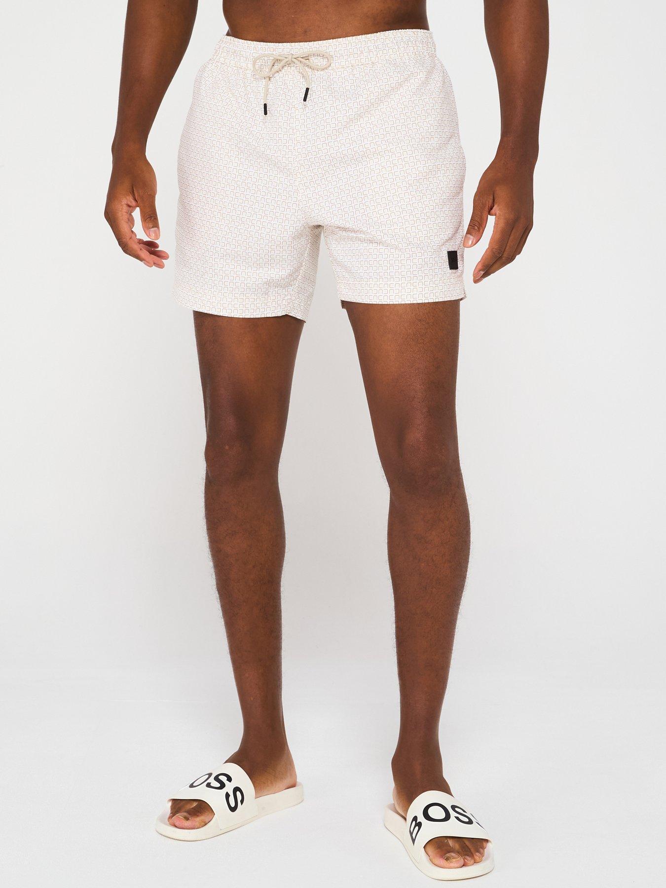 undefined Vibe All-Over Print Swim Shorts - White