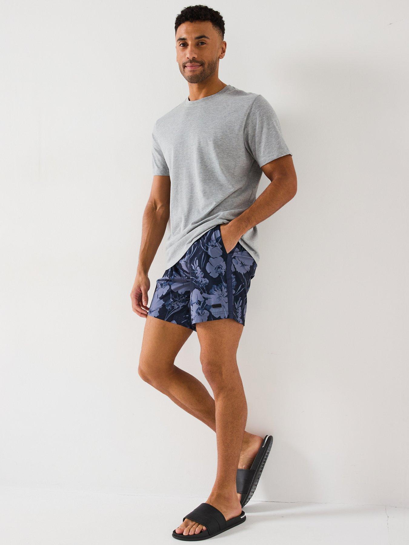 Image 3 of 6 of BOSS Alain Printed Swim Shorts - Navy
