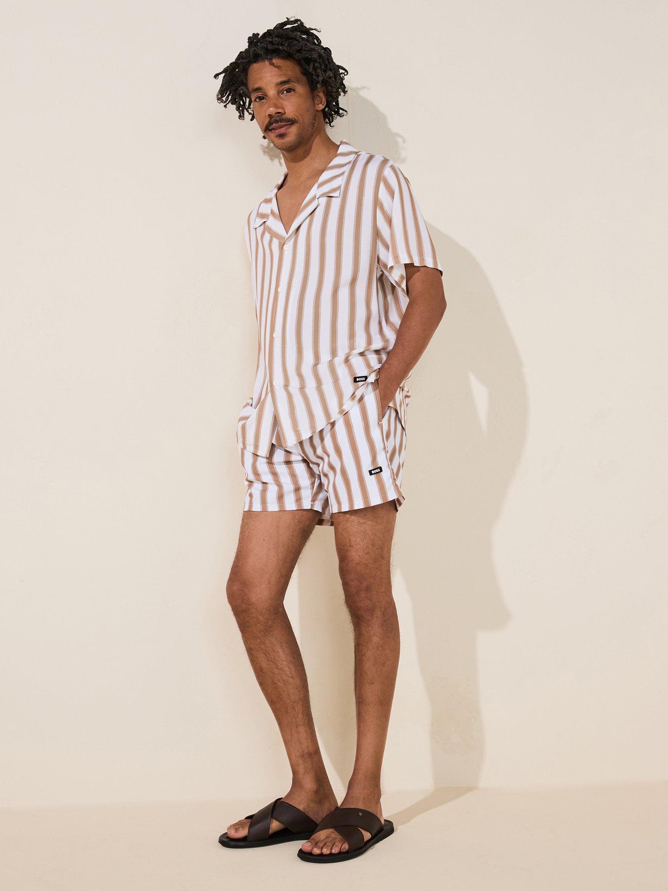 undefined Piranha Swim Shorts - Natural