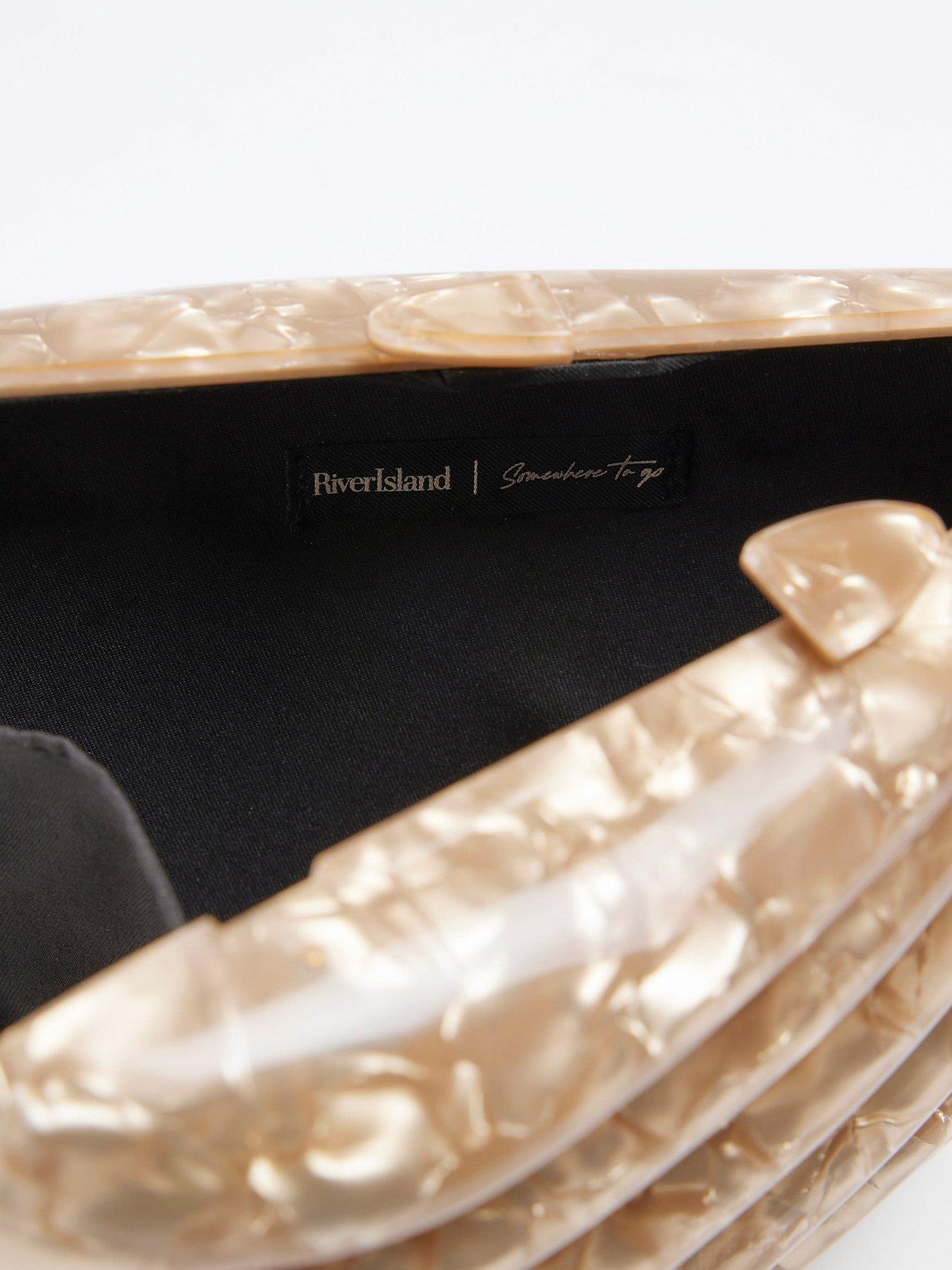 Image 5 of 5 of River Island Shell Clutch Bag - Brown