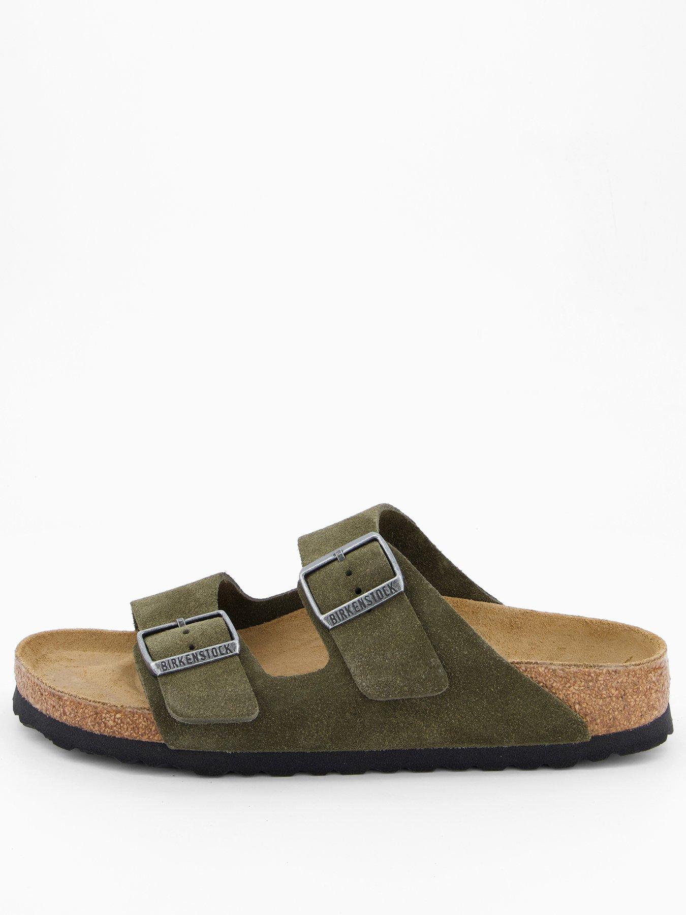 Image 2 of 6 of Birkenstock Arizona Suede Sandal - Khaki