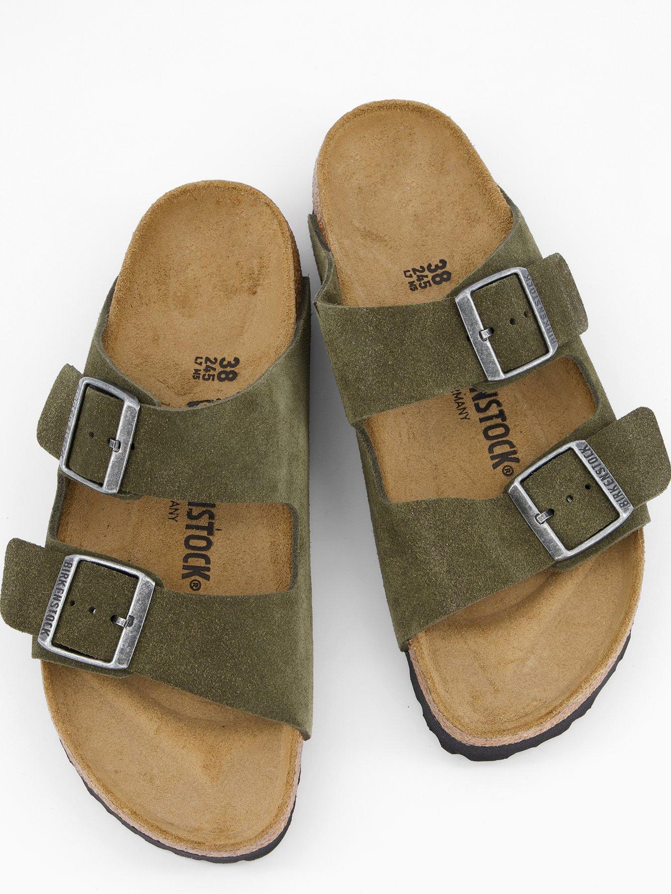 Image 3 of 6 of Birkenstock Arizona Suede Sandal - Khaki