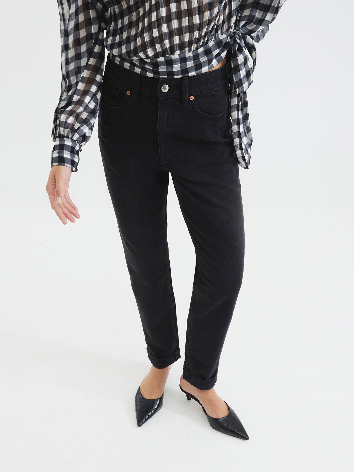 River Island Mom Sculpt Jean - Black