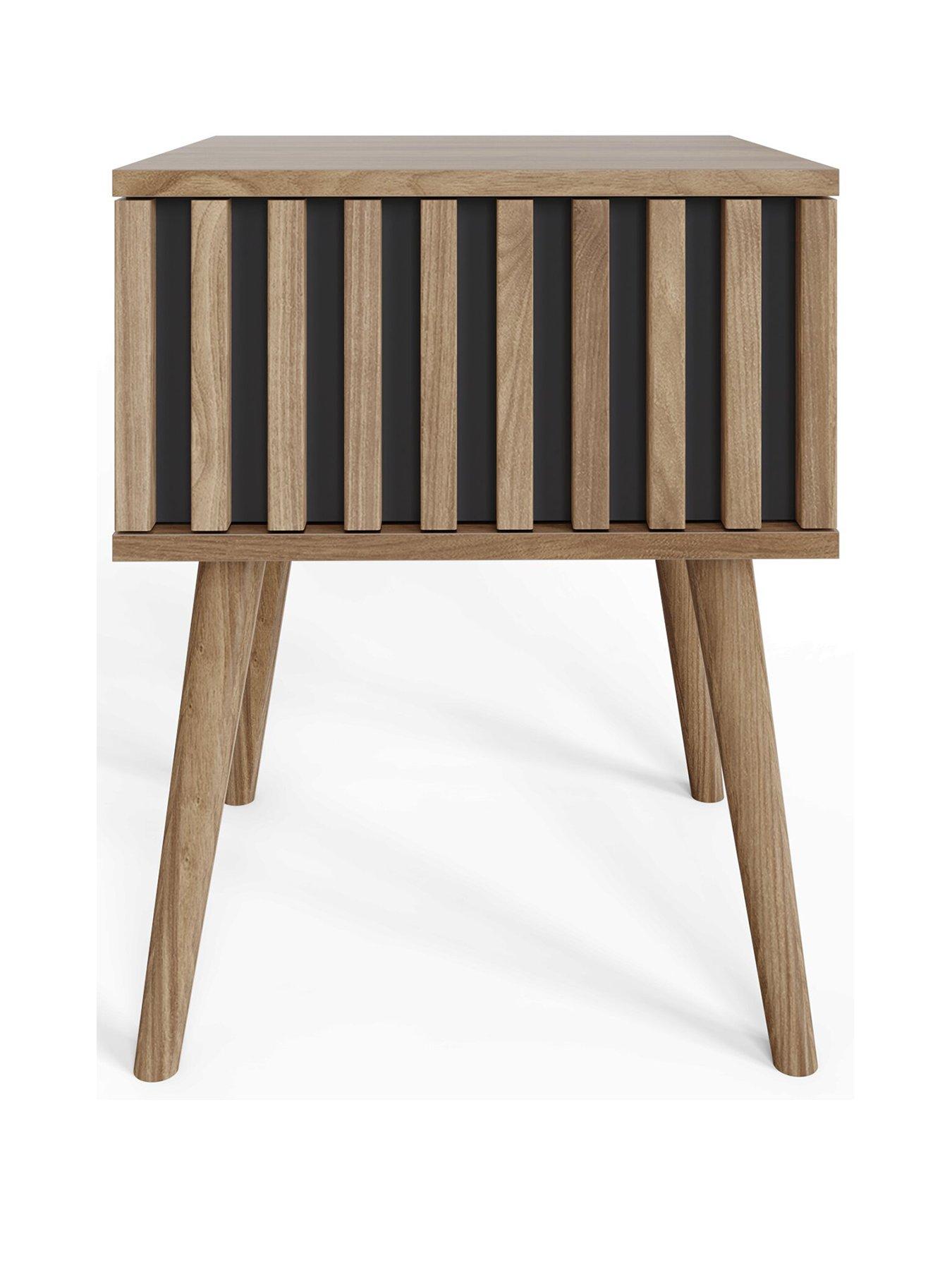 Image 2 of 7 of GFW Rowen Lamp Table - Oak/Black - FSC&reg; Certified