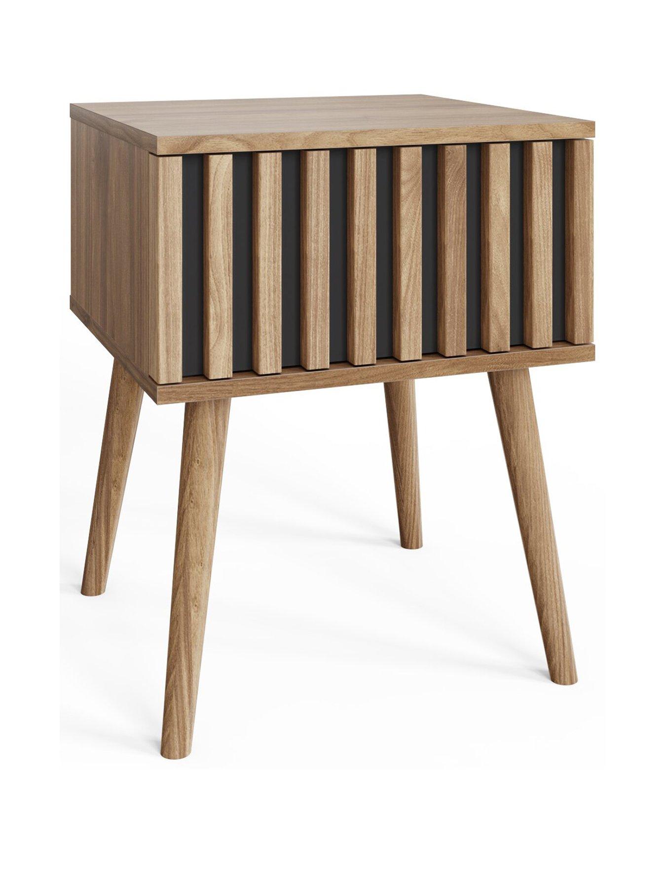Image 3 of 7 of GFW Rowen Lamp Table - Oak/Black - FSC&reg; Certified