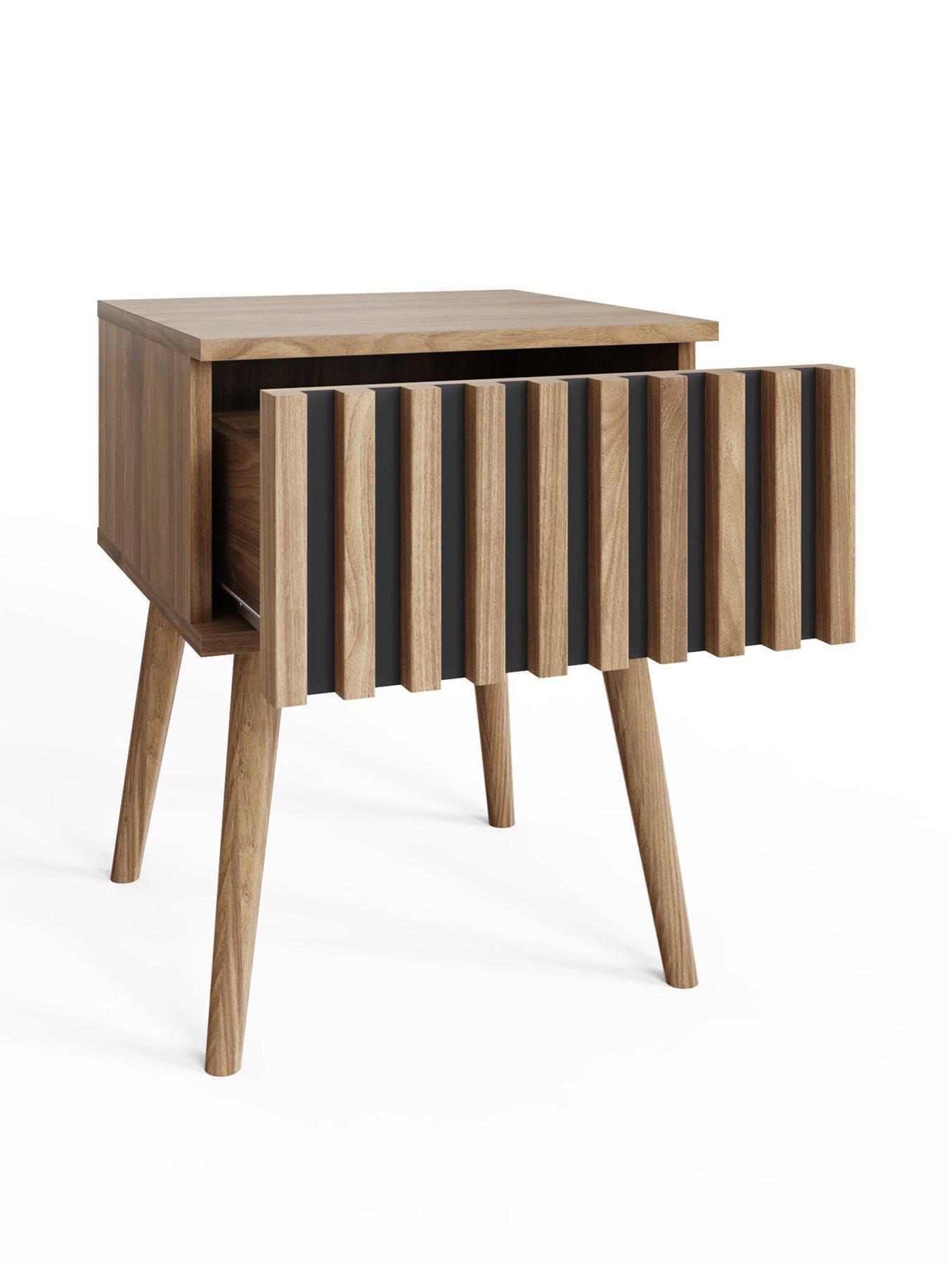 Image 4 of 7 of GFW Rowen Lamp Table - Oak/Black - FSC&reg; Certified