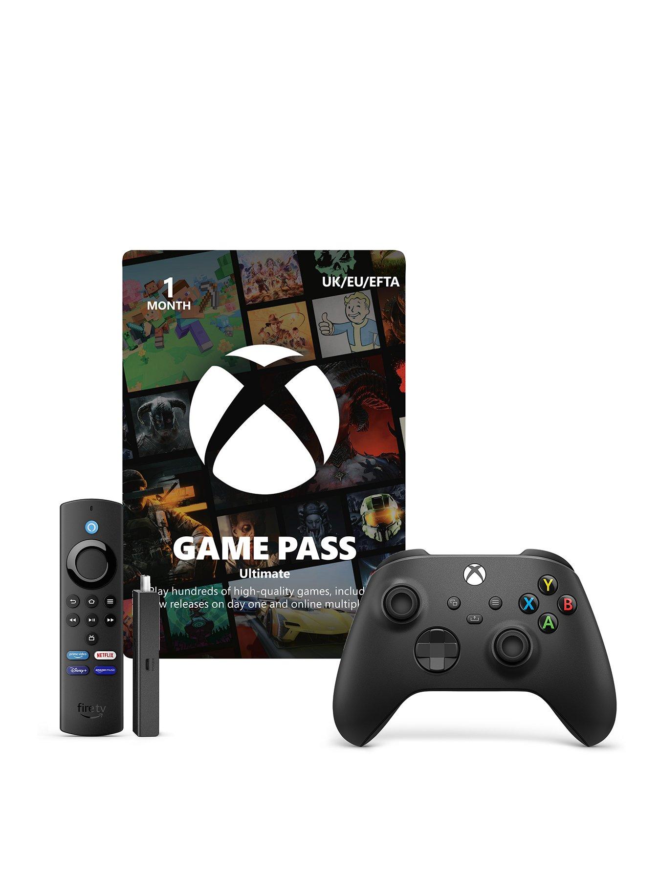 Image of Xbox Gaming Bundle - Fire TV stick 4K,  Wireless Controller & 1 Month Game Pass Ultimate