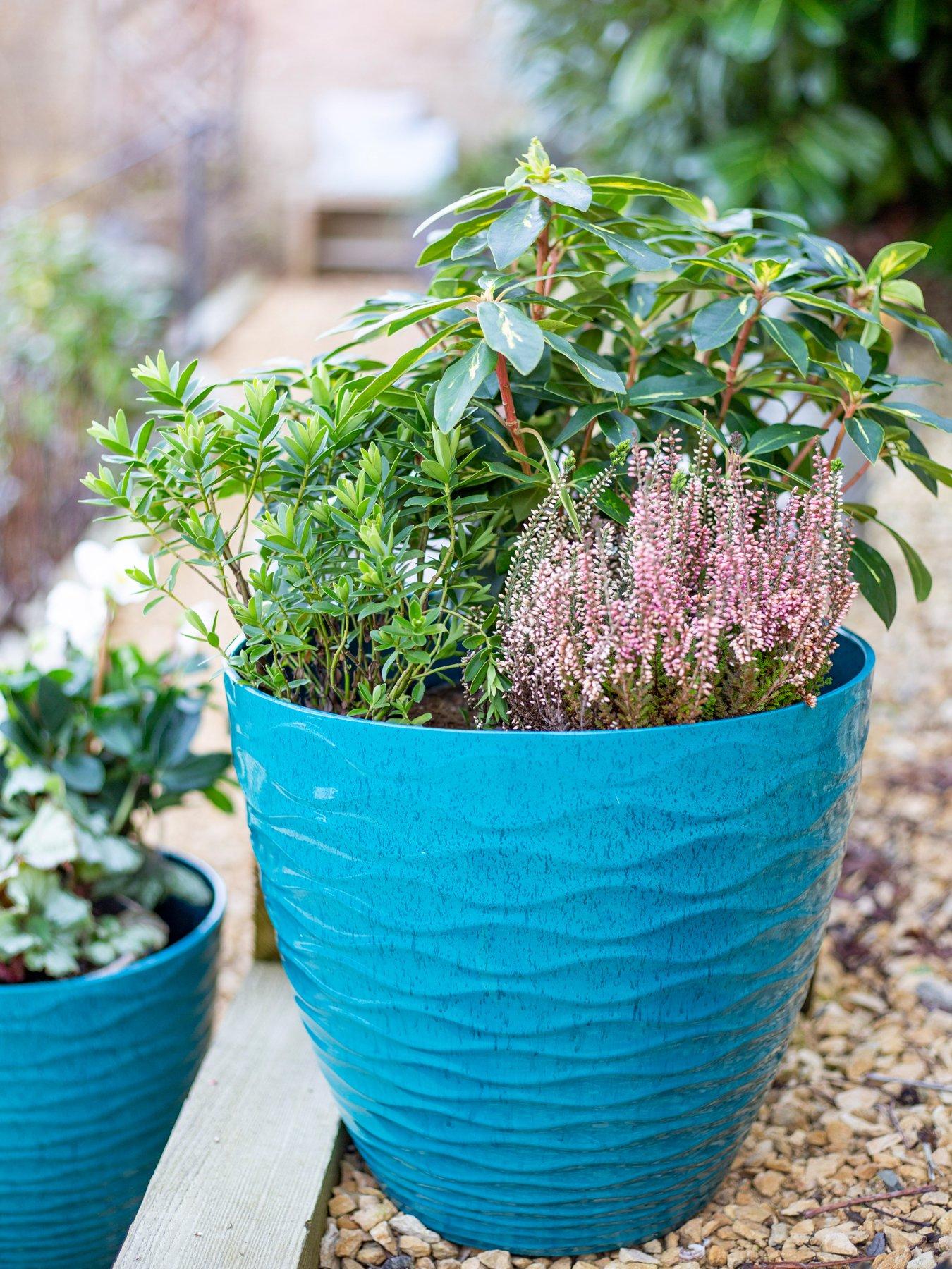 undefined Windermere Planter - Teal (38cm)