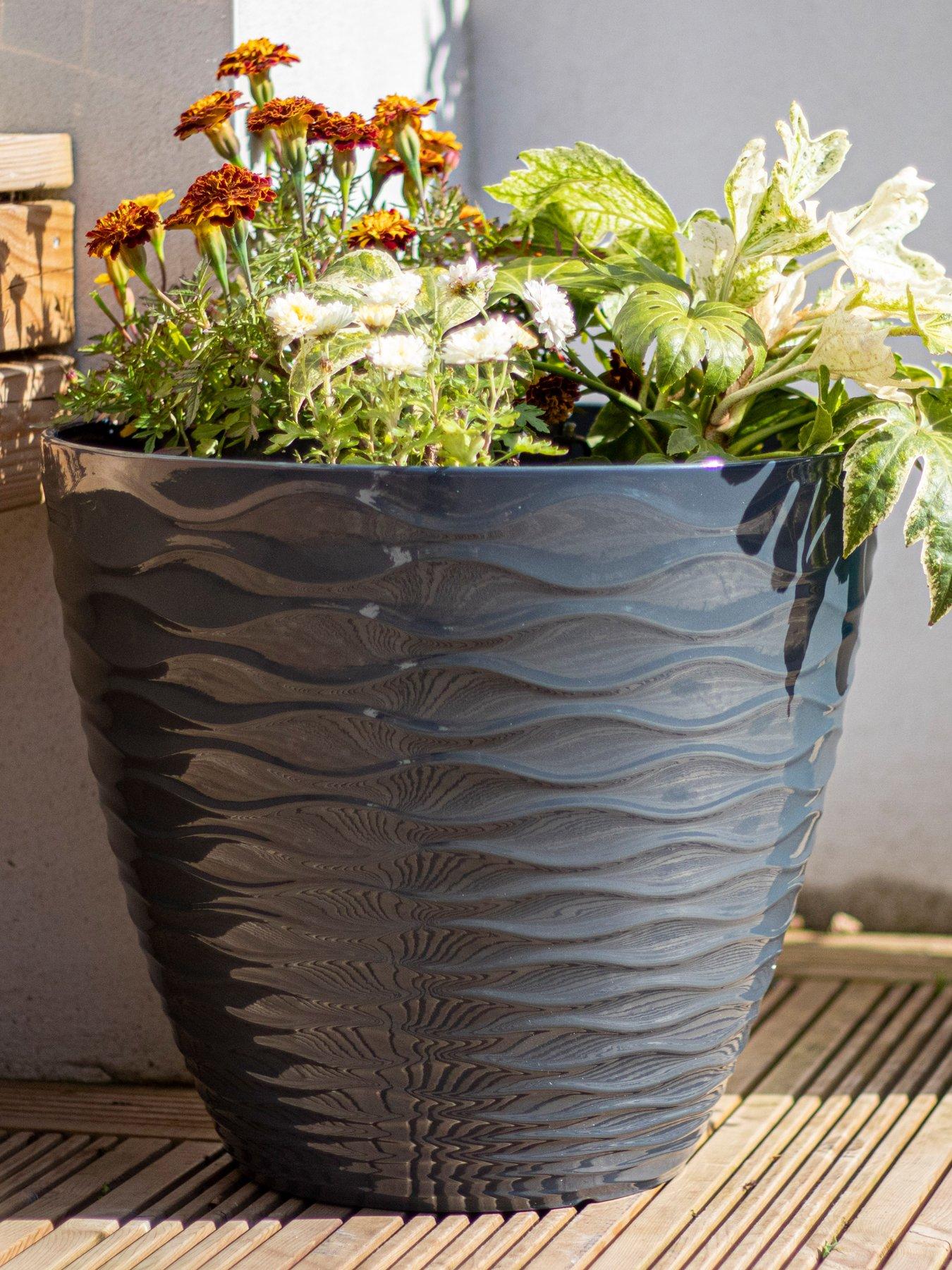 undefined Windermere Plant Pot - Charcoal (38cm)