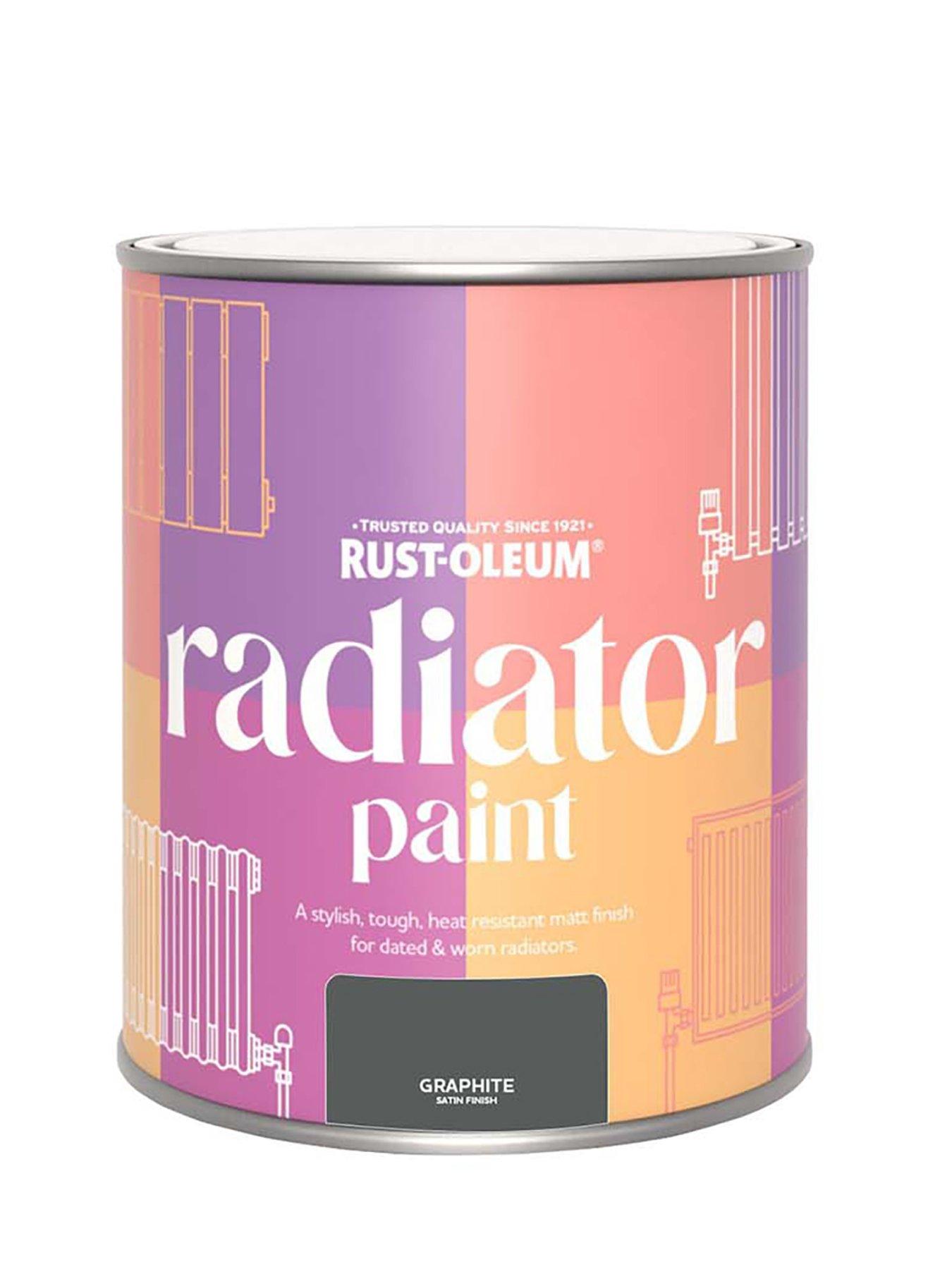 Image 6 of 6 of Rust-Oleum Radiator Paint Graphite Satin 750ml