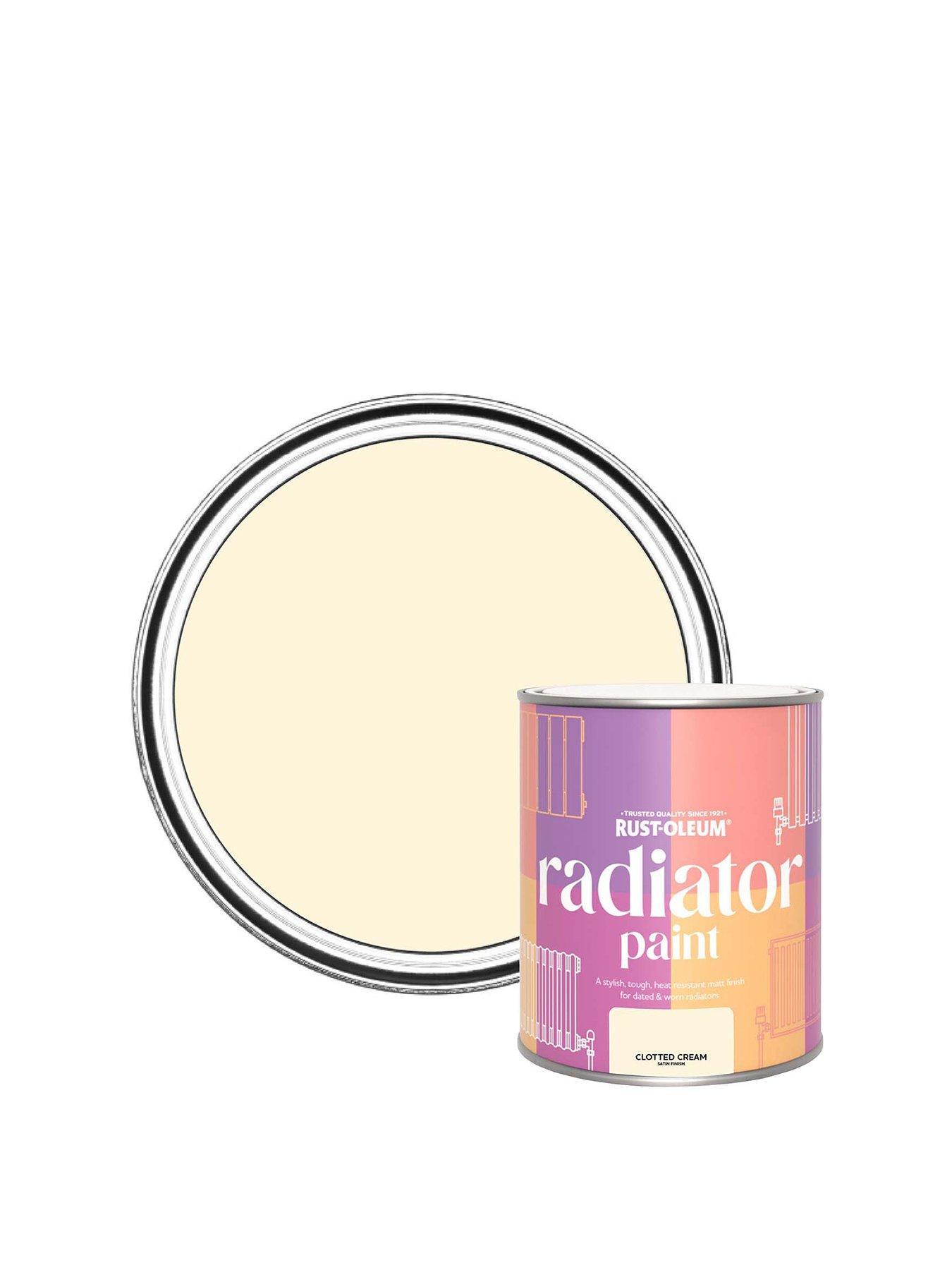 undefined Radiator Paint Clotted Cream Satin 750ml