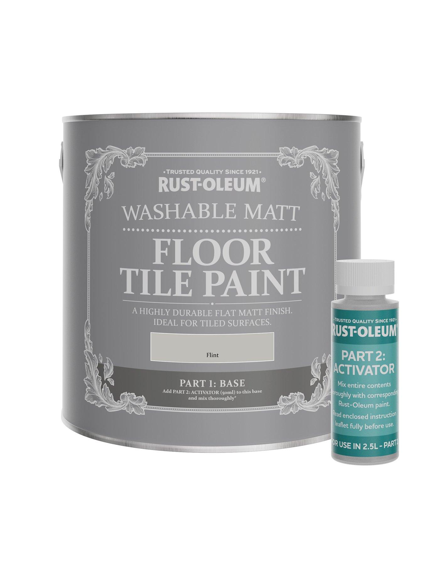 Image 6 of 6 of Rust-Oleum Floor Tile Paint Flint Matt 2.5l