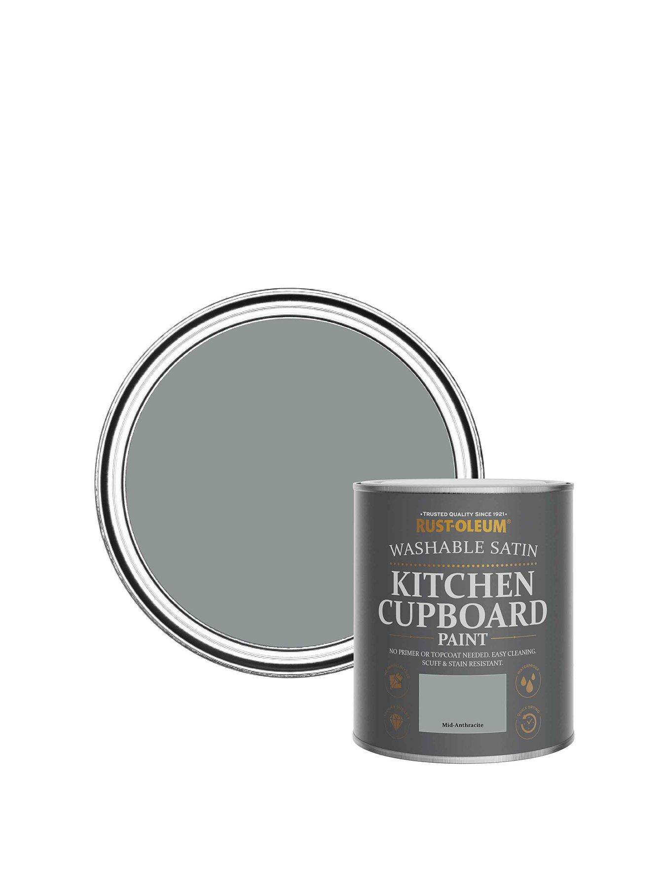 Product photograph of Rust-oleum Kitchen Cupboard Paint Mid Anthracite Satin 750ml from very.co.uk