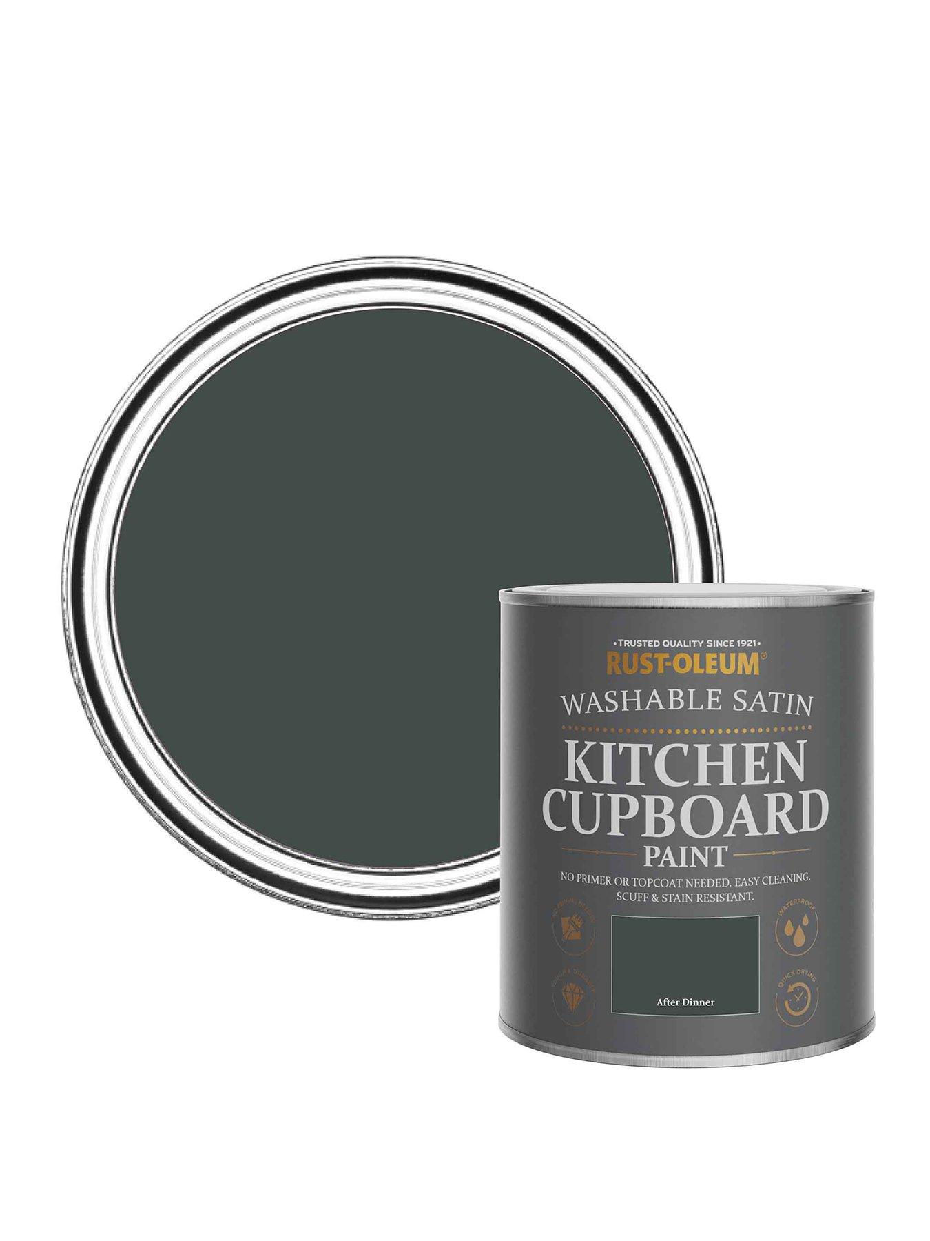 Rust-Oleum Kitchen Cupboard Paint After Dinner Satin 750ml | Very