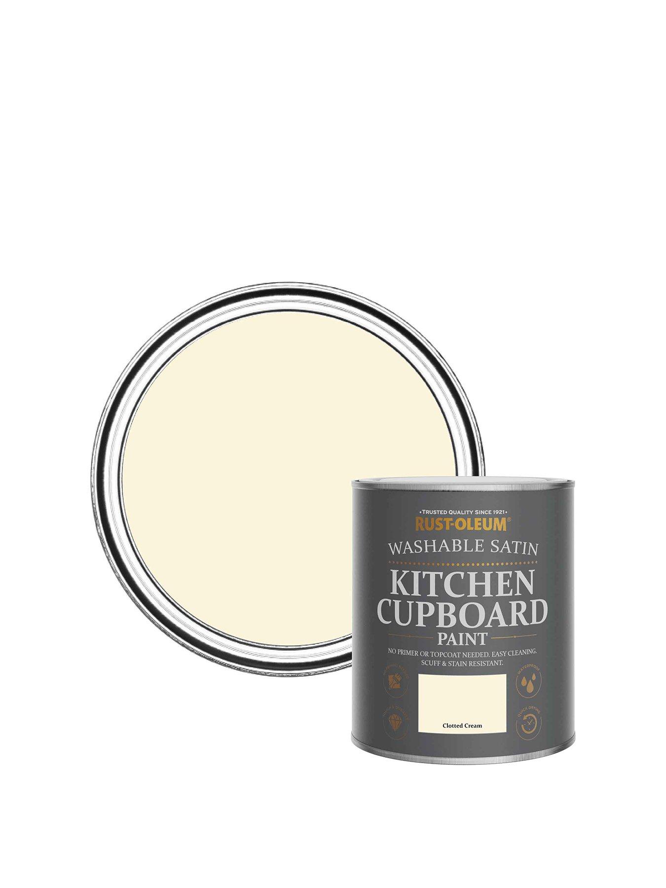 undefined Kitchen Cupboard Paint Clotted Cream Satin 750ml