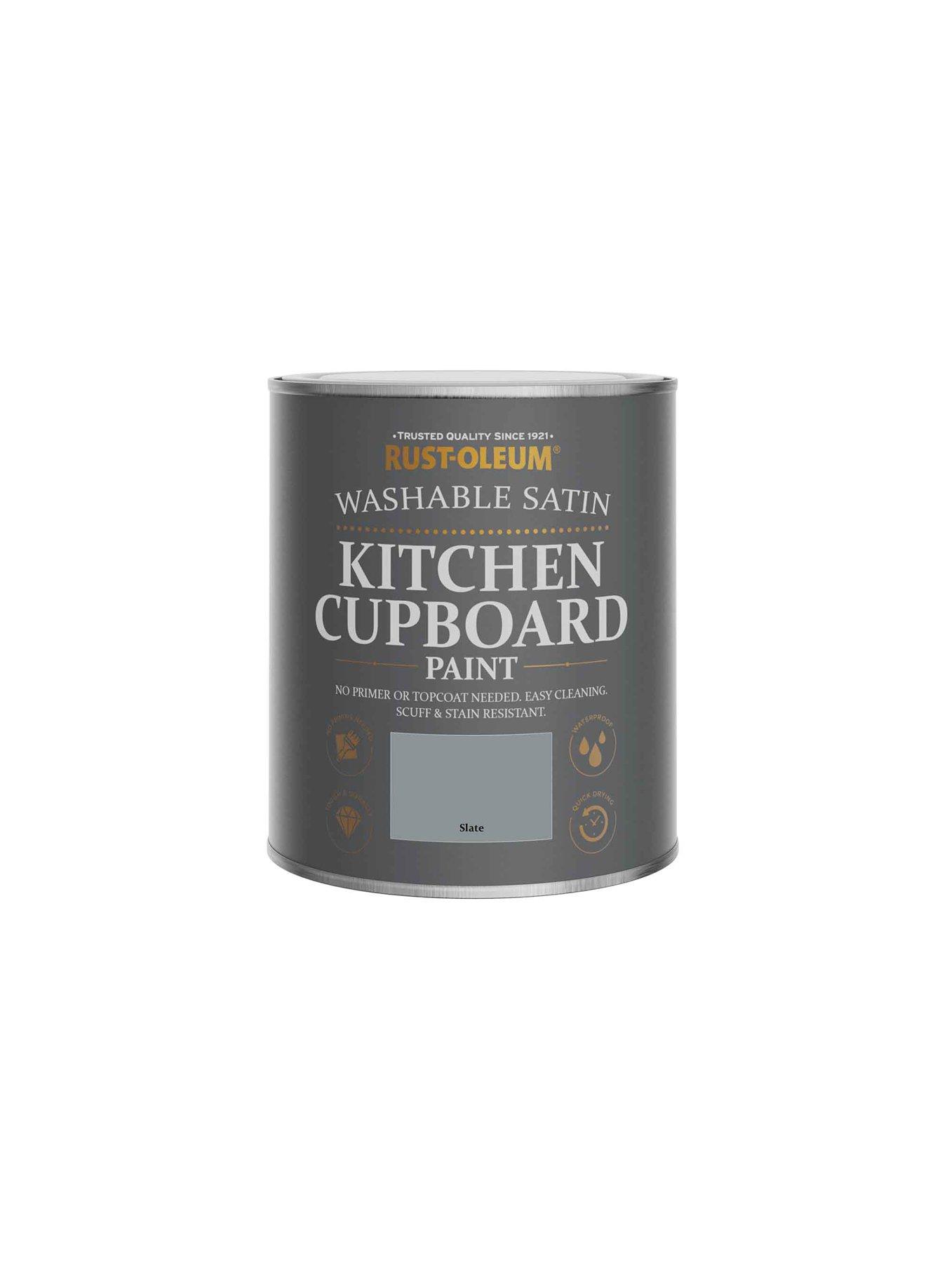 Image 5 of 5 of Rust-Oleum Satin Finish Kitchen Cupboard Paint - Slate