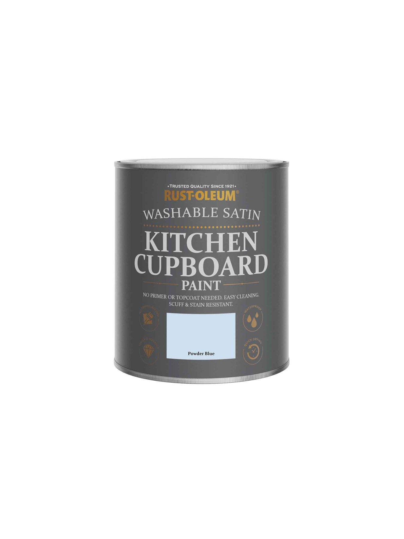 Rust-Oleum Kitchen Cupboard Paint Powder Blue Satin 750ml | Very