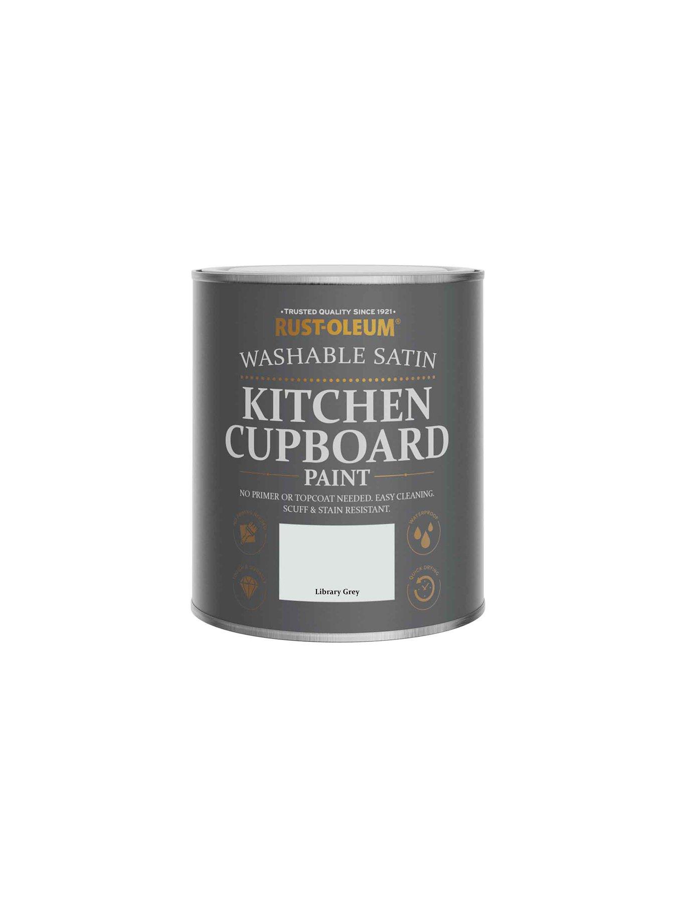 Image 5 of 5 of Rust-Oleum Kitchen Cupboard Paint Library Grey Satin 750ml