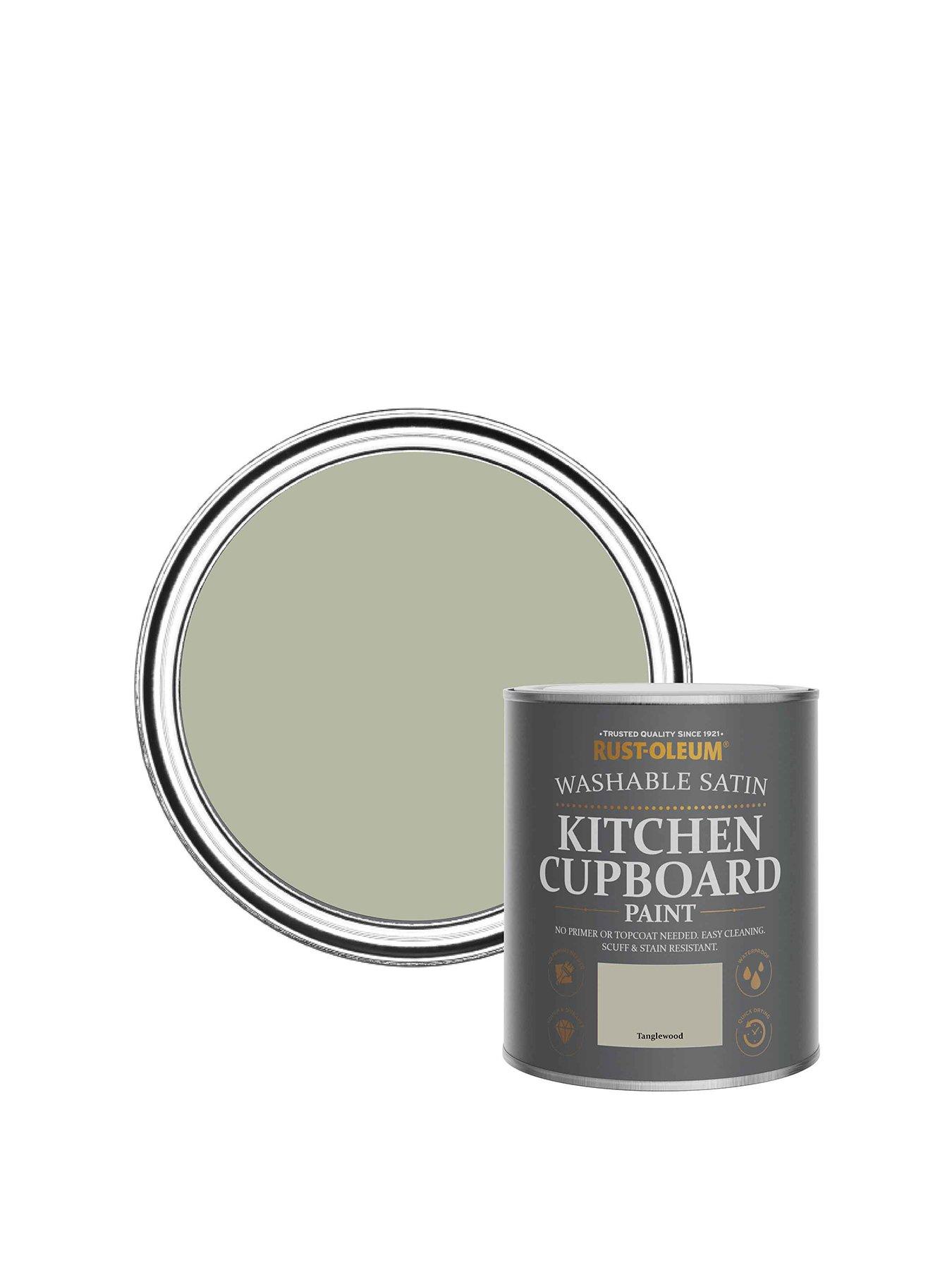undefined Washable Satin Finish Kitchen Cupboard Paint - Tanglewood