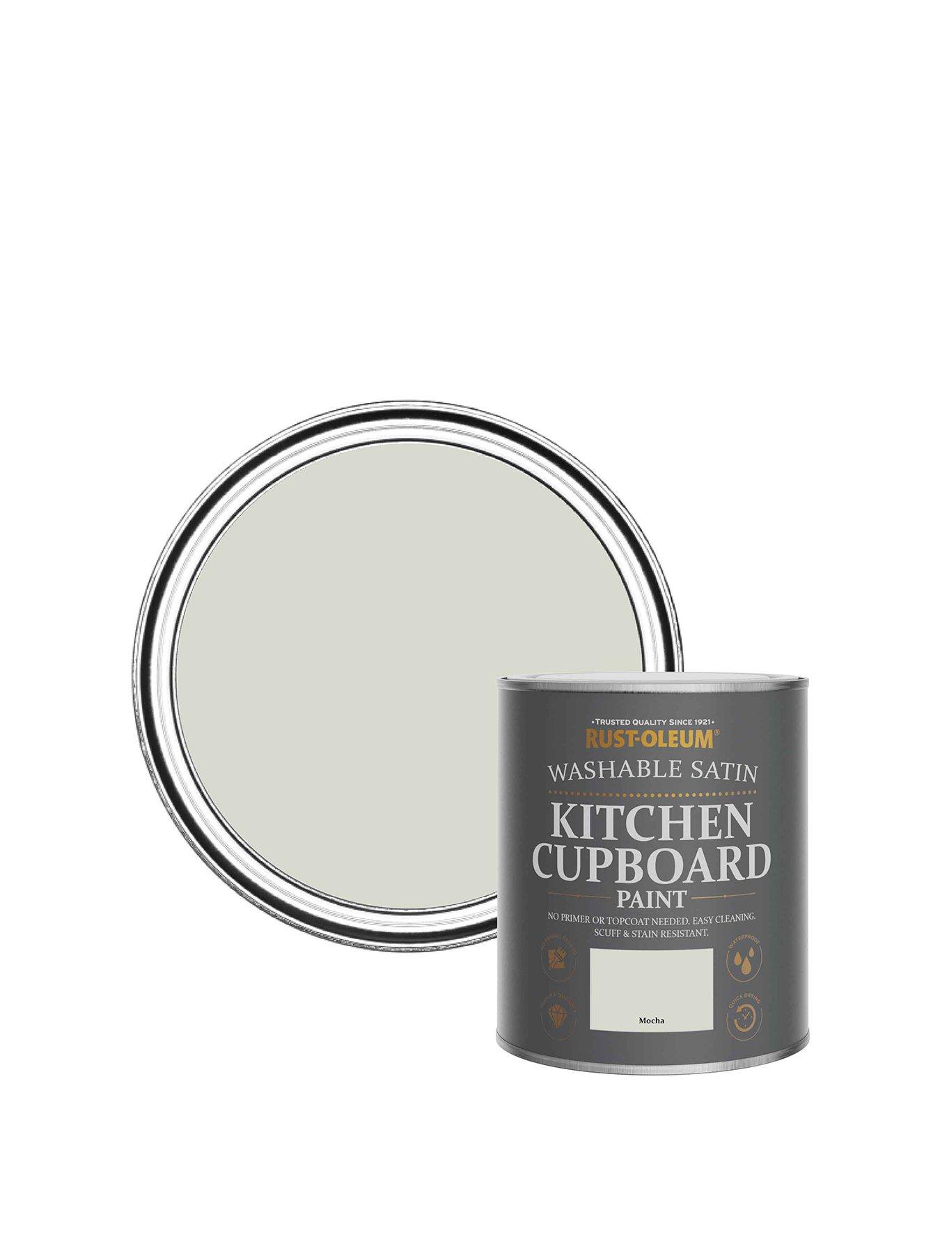 undefined Satin Finish Kitchen Cupboard Paint - Mocha