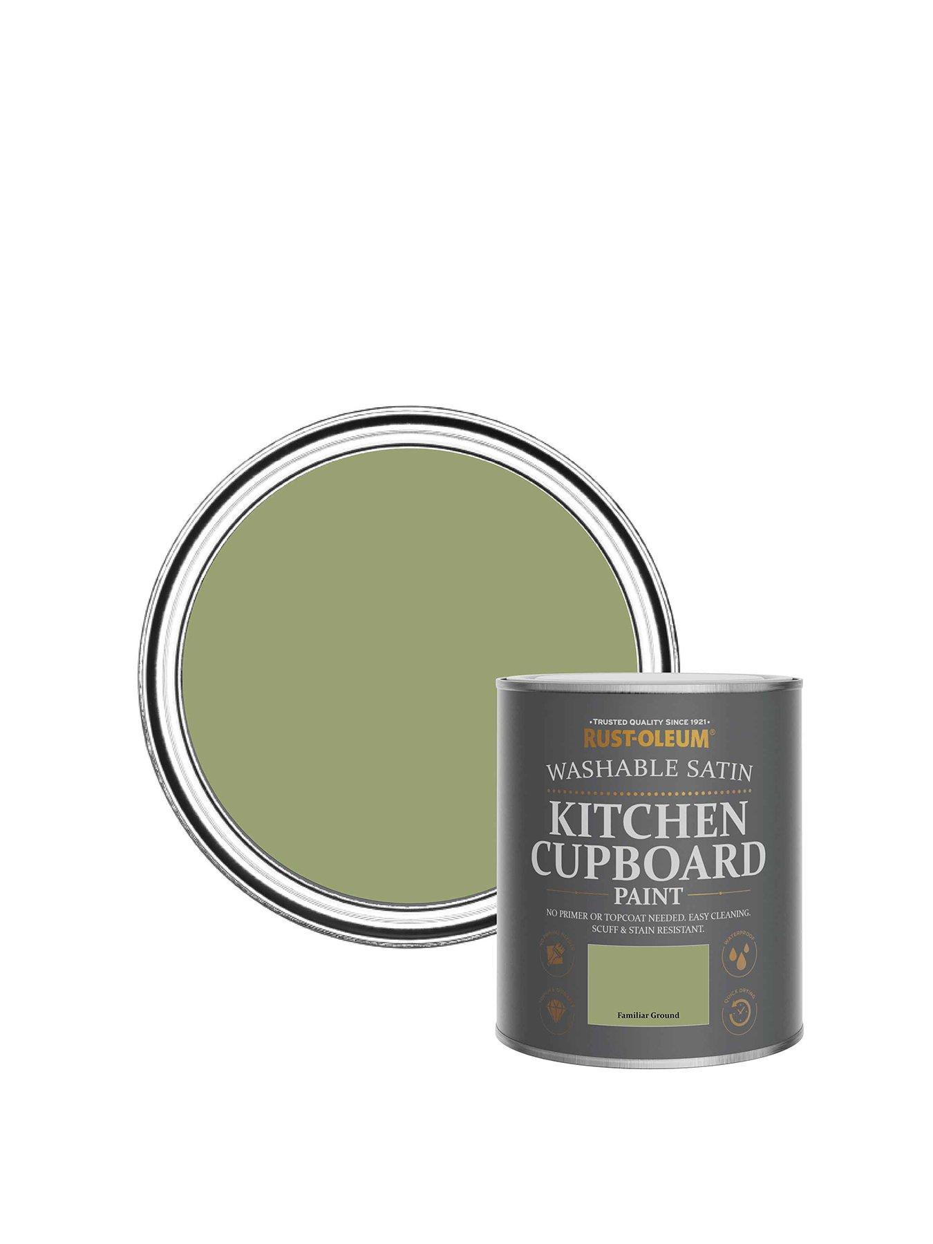undefined Satin Finish Kitchen Cupboard Paint in Familiar Ground