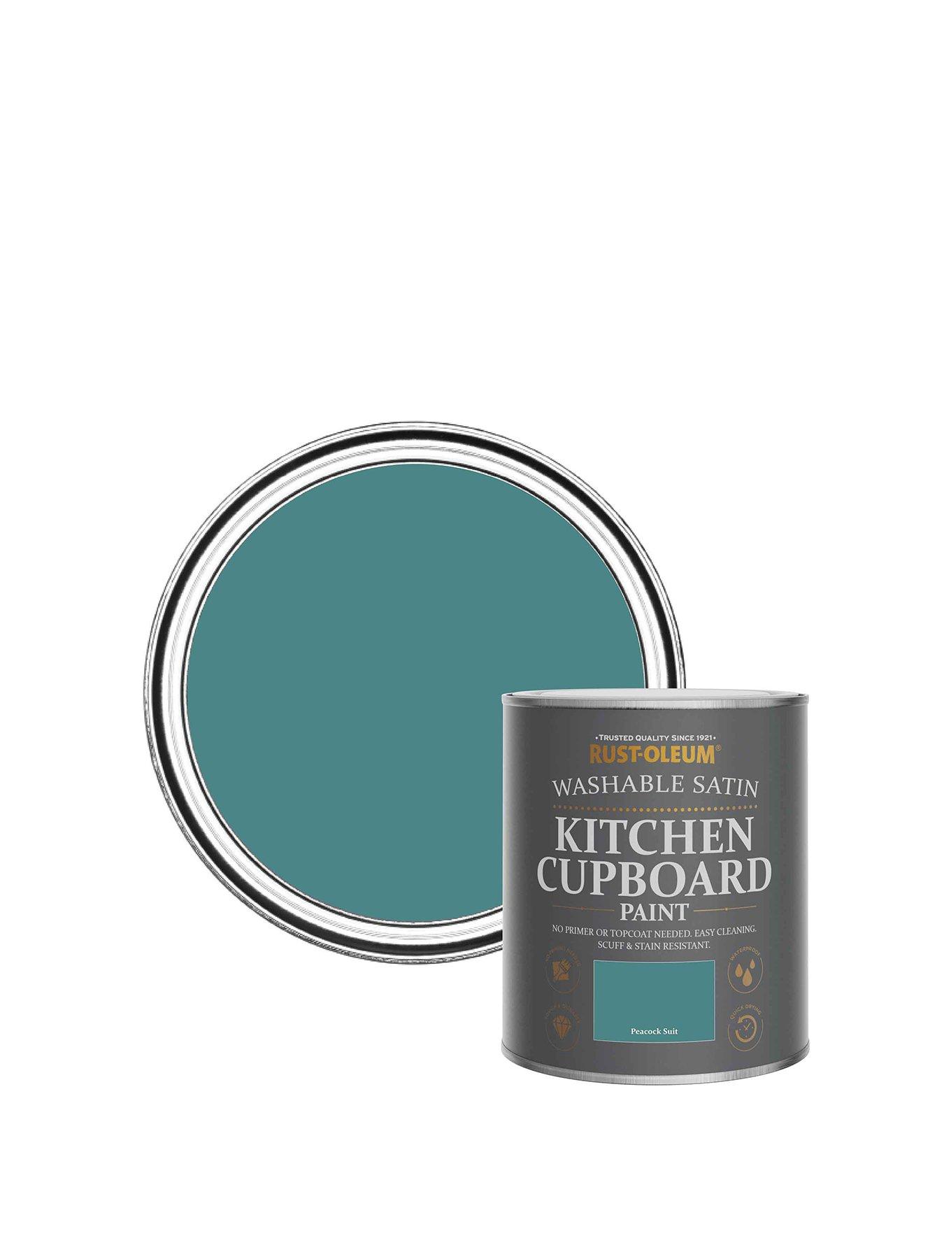 undefined Kitchen Cupboard Paint Peacock Suit Satin 750ml