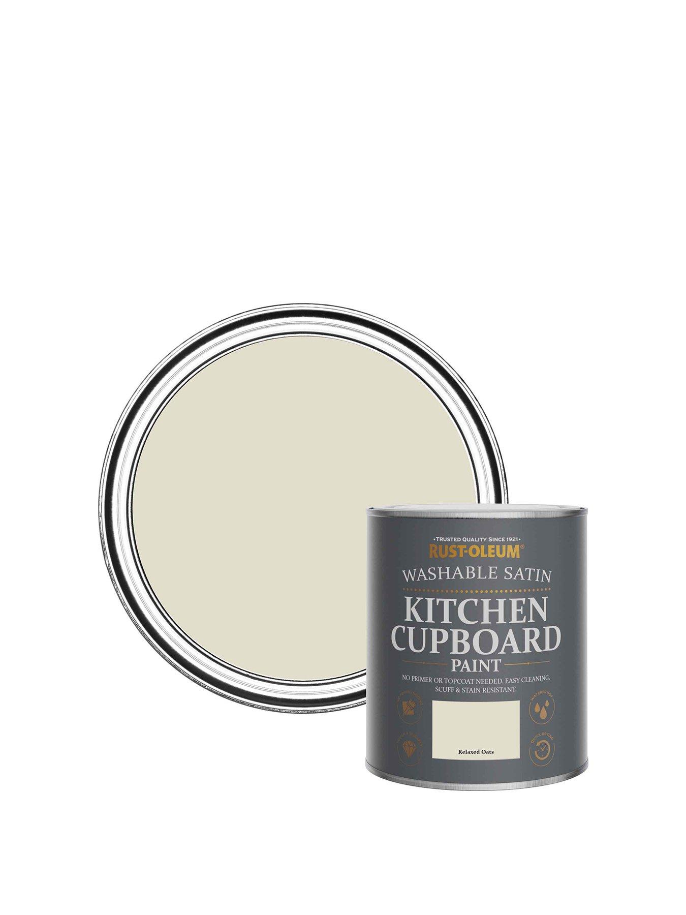 undefined Satin Finish Kitchen Cupboard Paint - Relaxed Oats