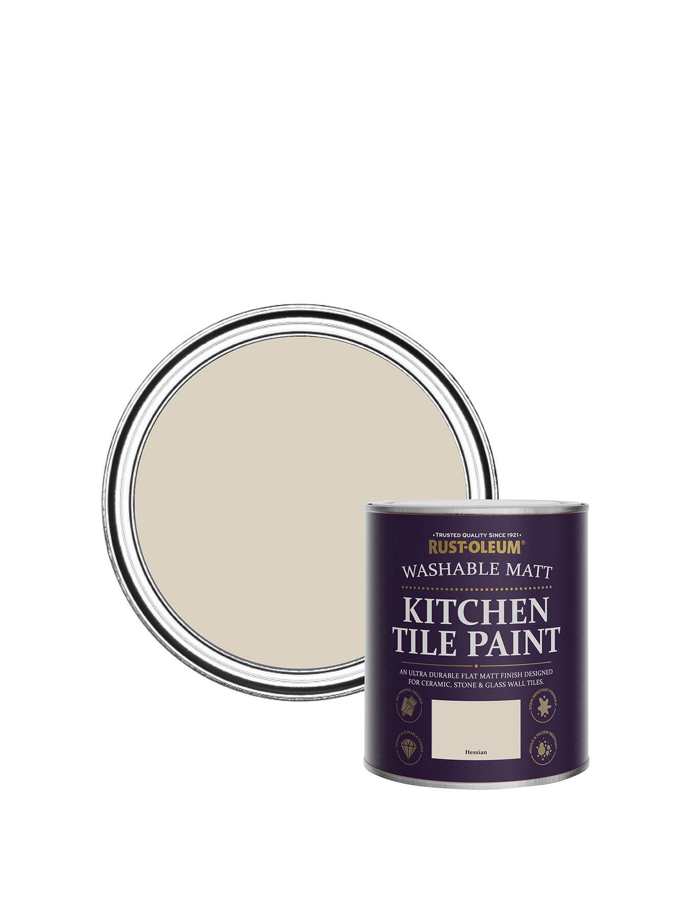 Product photograph of Rust-oleum Kitchen Tile Paint Hessian Matt 750ml from very.co.uk