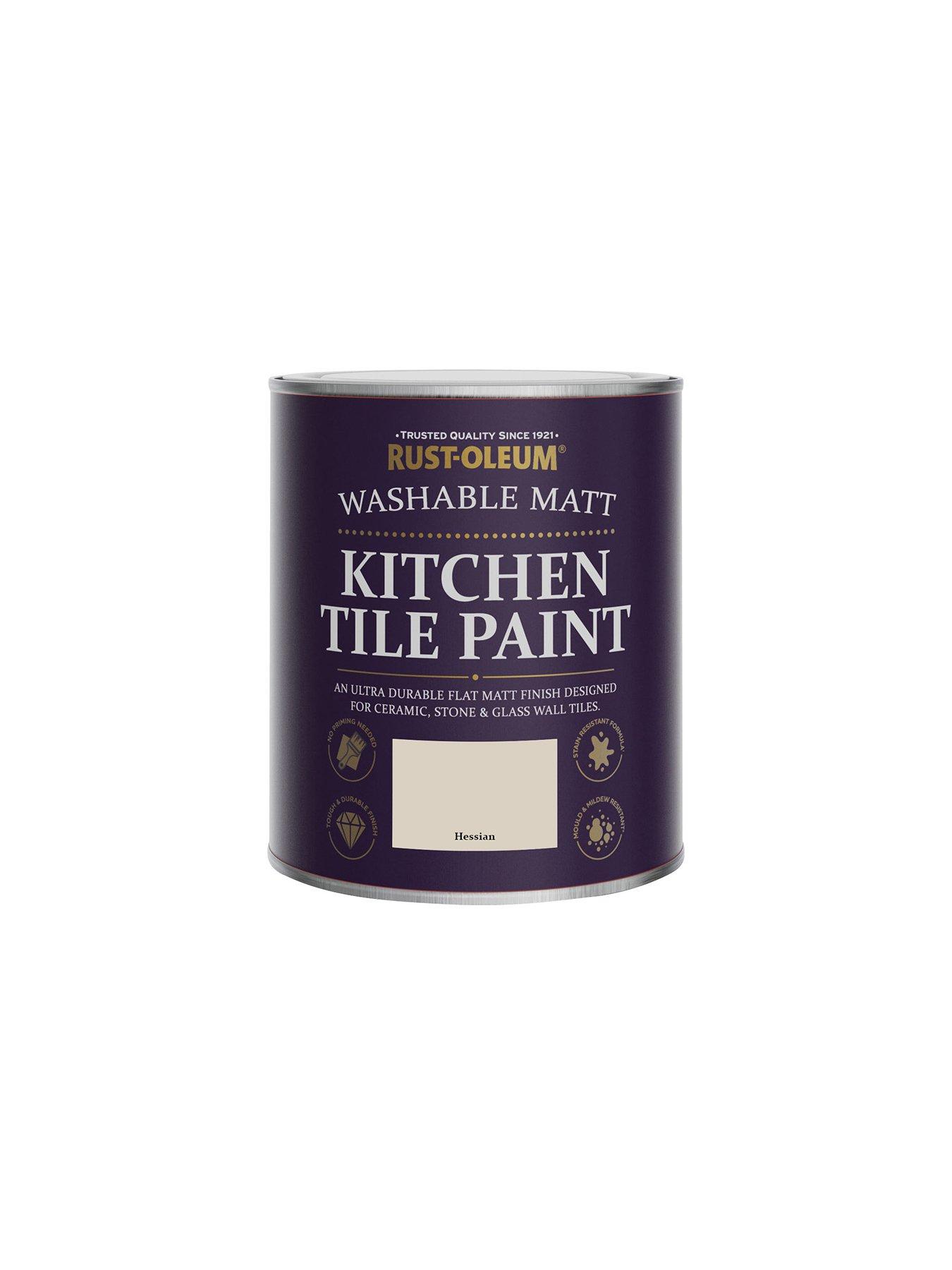 Image 5 of 5 of Rust-Oleum Kitchen Tile Paint Hessian Matt 750ml