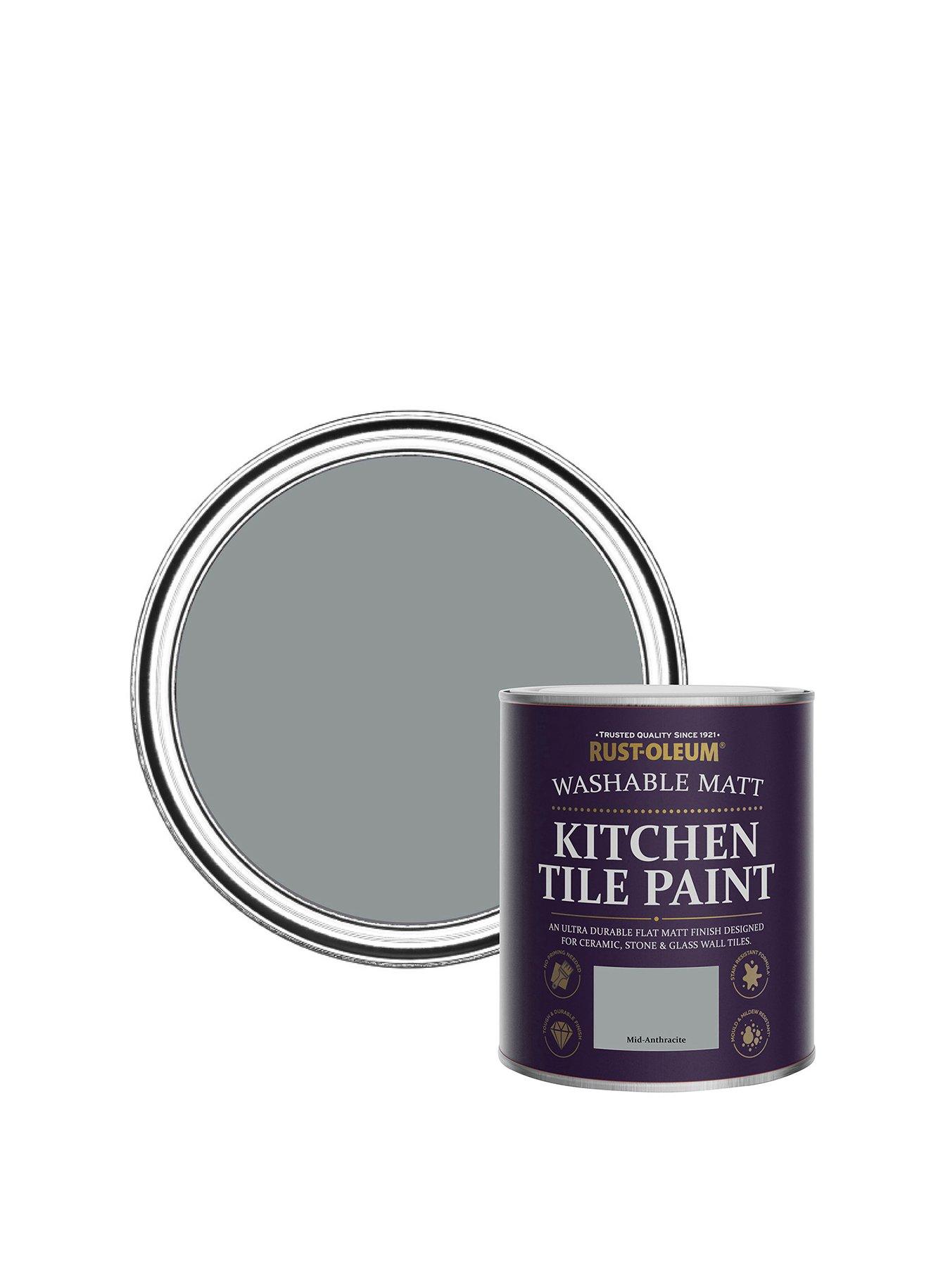 undefined Kitchen Tile Paint Mid Anthracite Matt 750ml