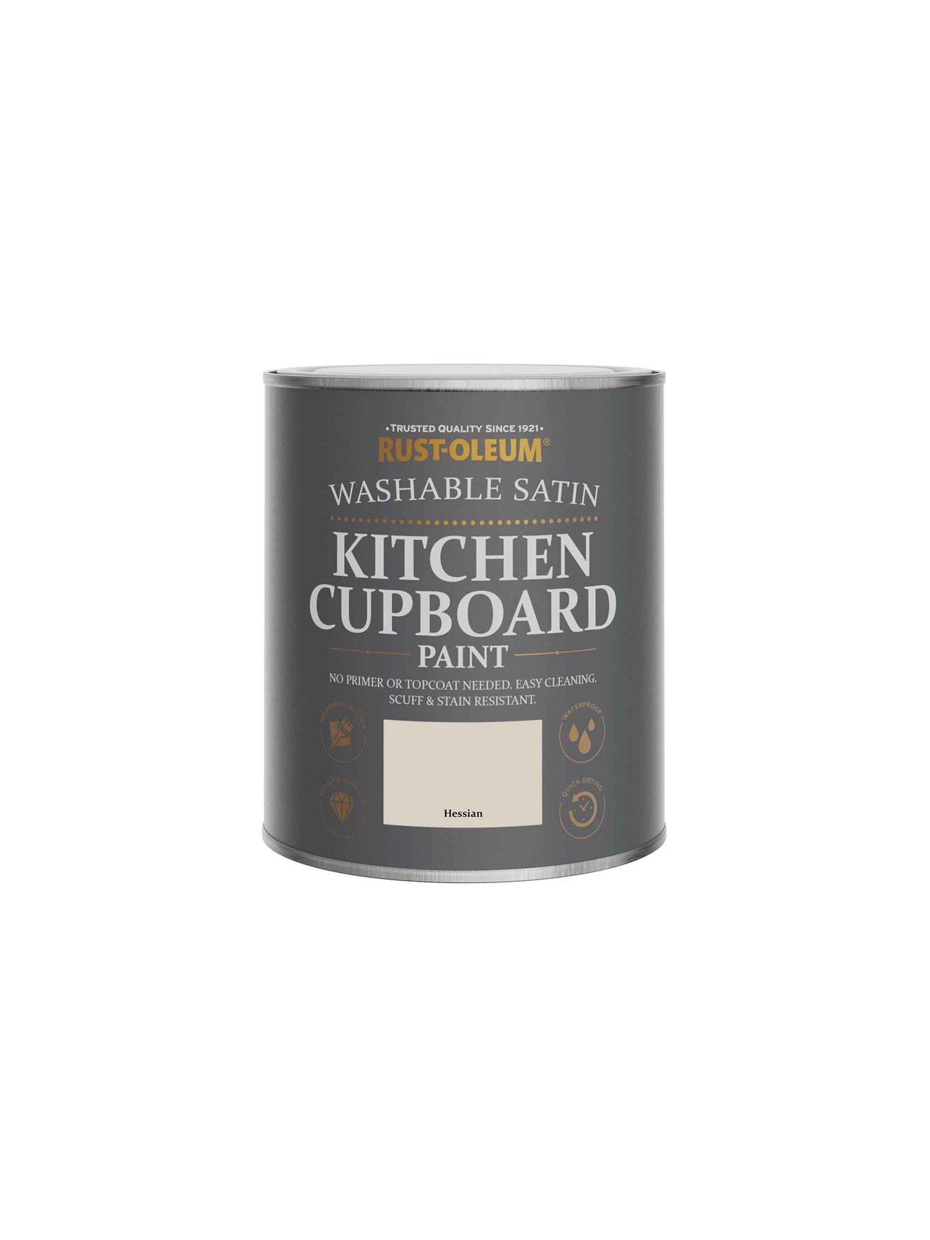 Image 5 of 5 of Rust-Oleum Washable Satin Finish Kitchen Cupboard Paint in Hessian