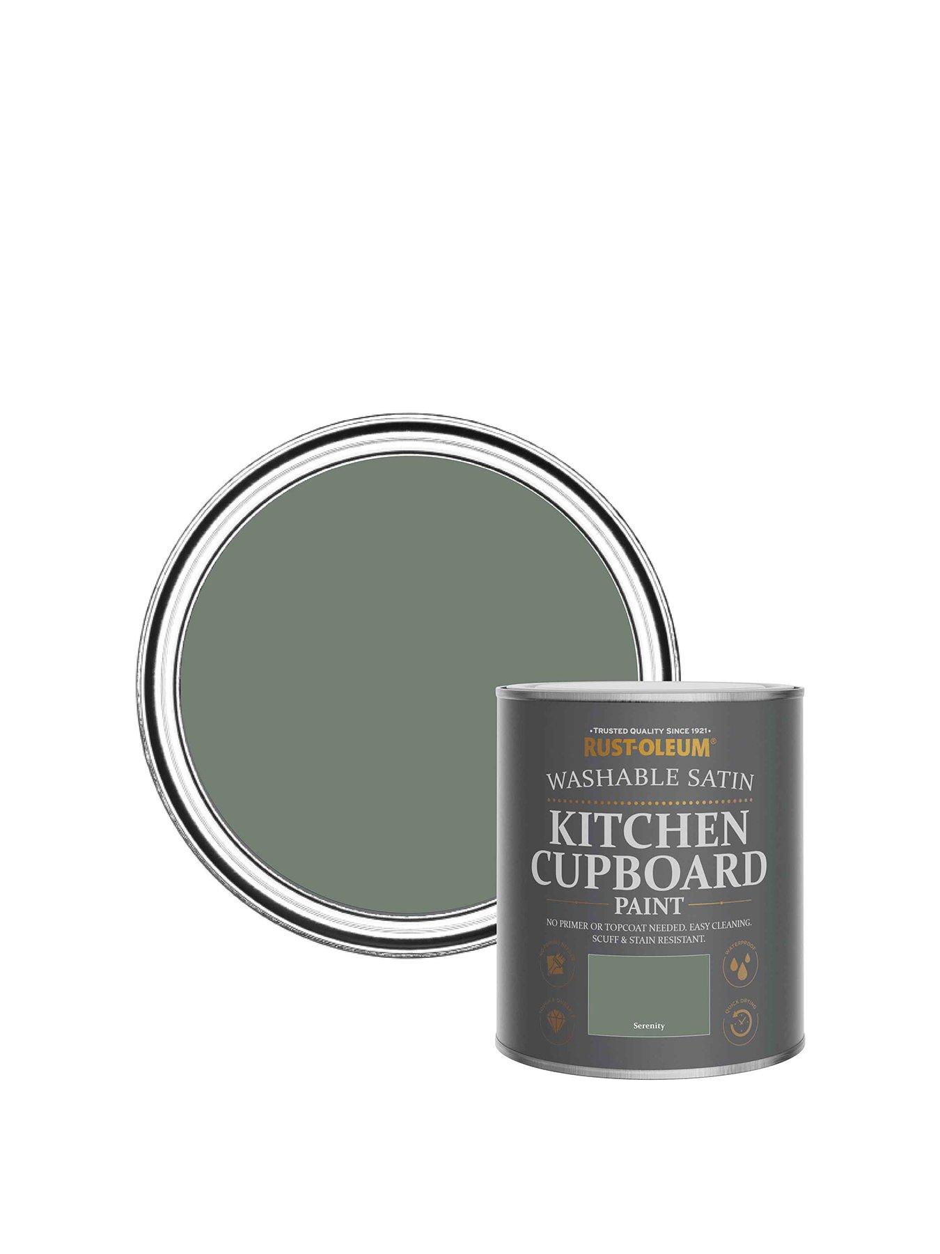 undefined Satin Finish Kitchen Cupboard Paint - Serenity