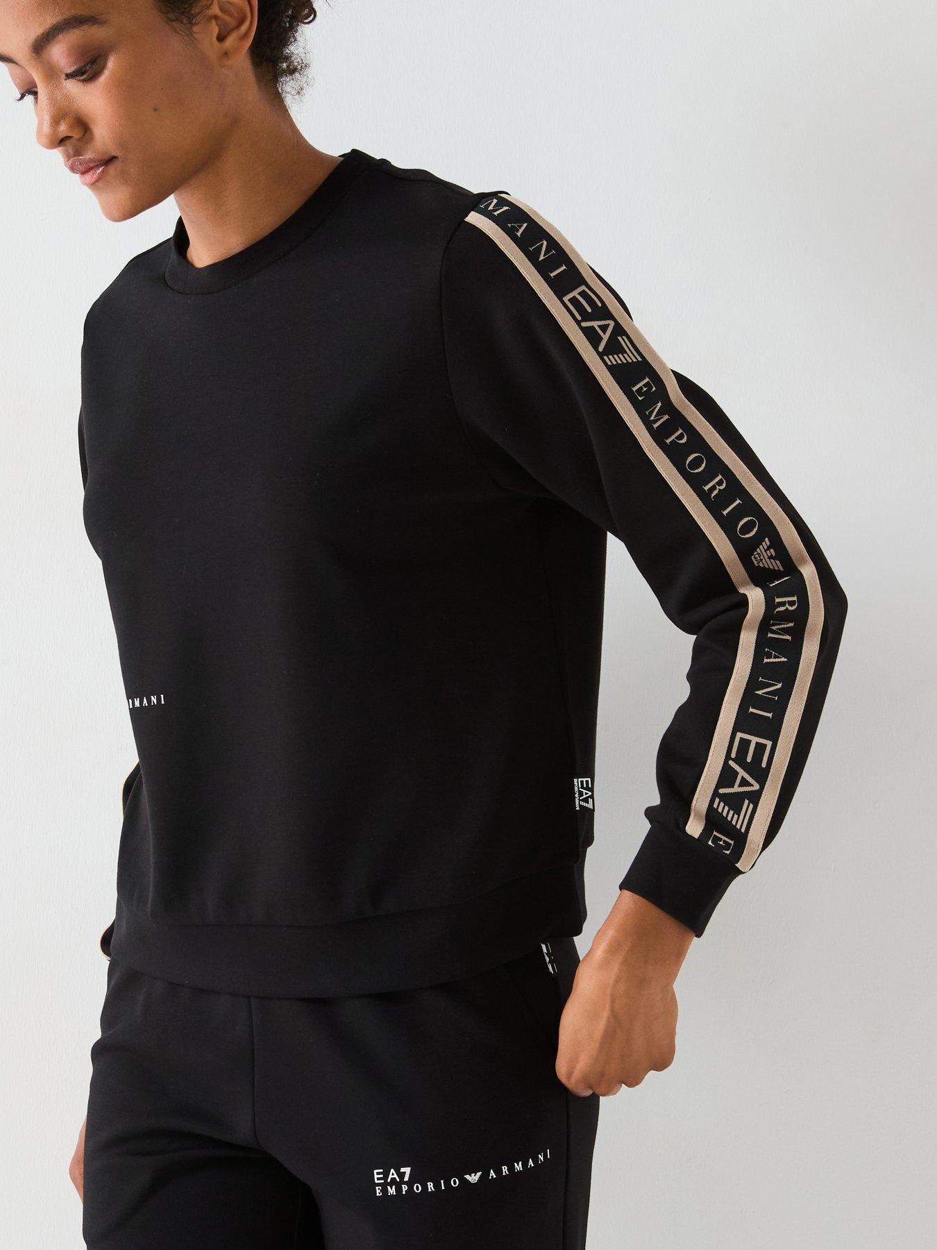 undefined Natural Ventus Sweat Top and Jogger Tracksuit - Black/Gold