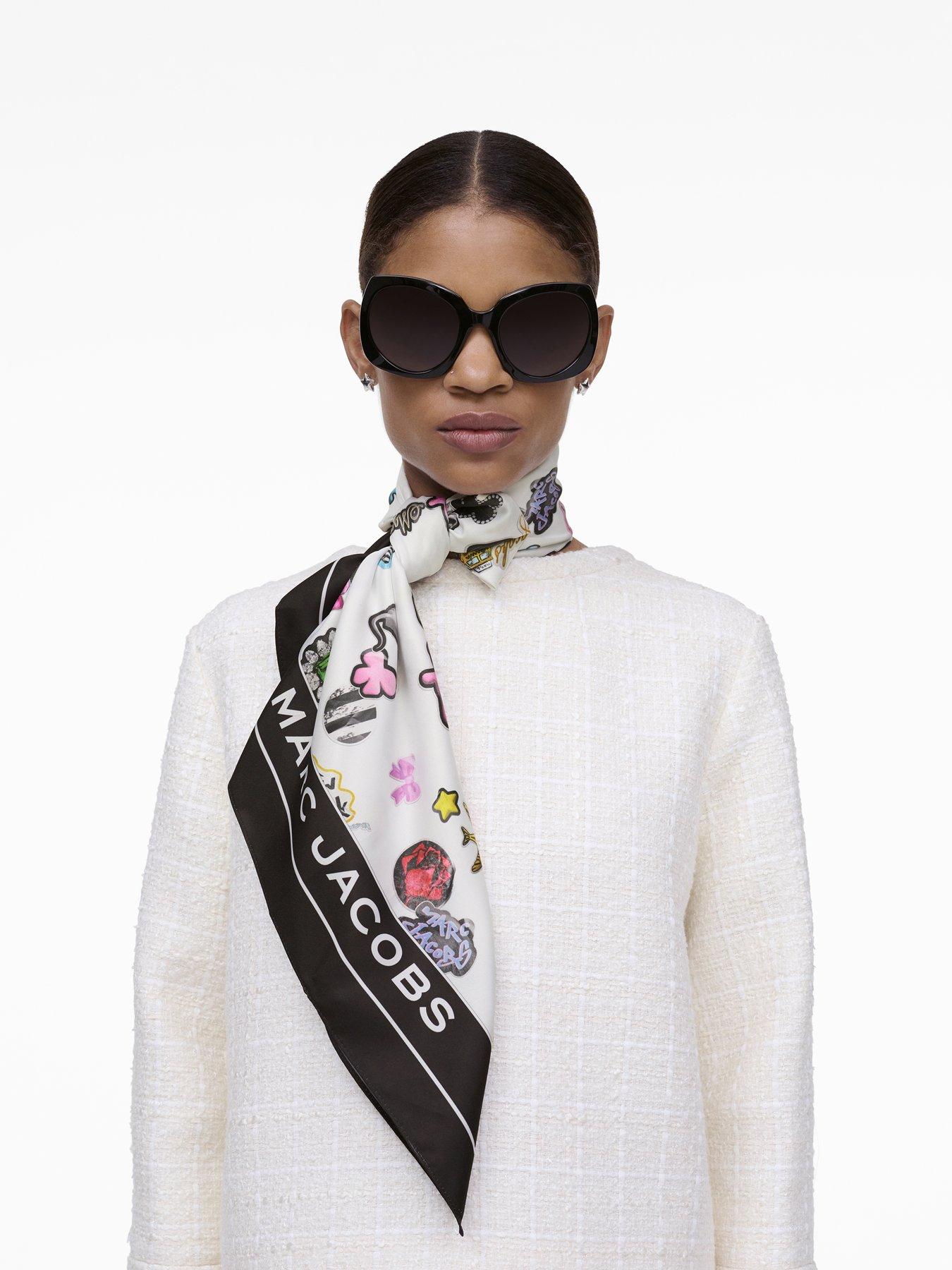 Image 2 of 4 of MARC JACOBS Sticker Print Scarf