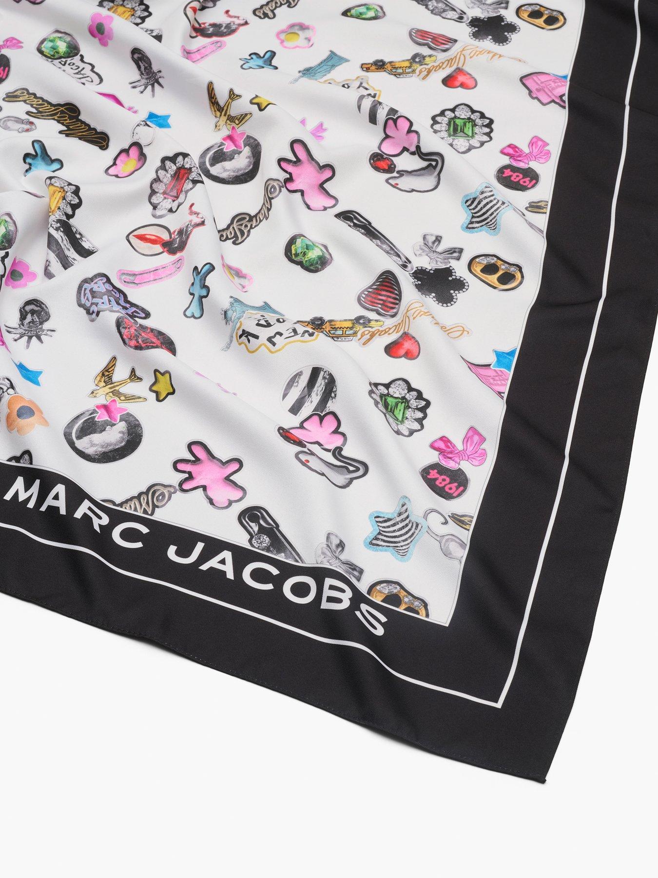 Image 3 of 4 of MARC JACOBS Sticker Print Scarf