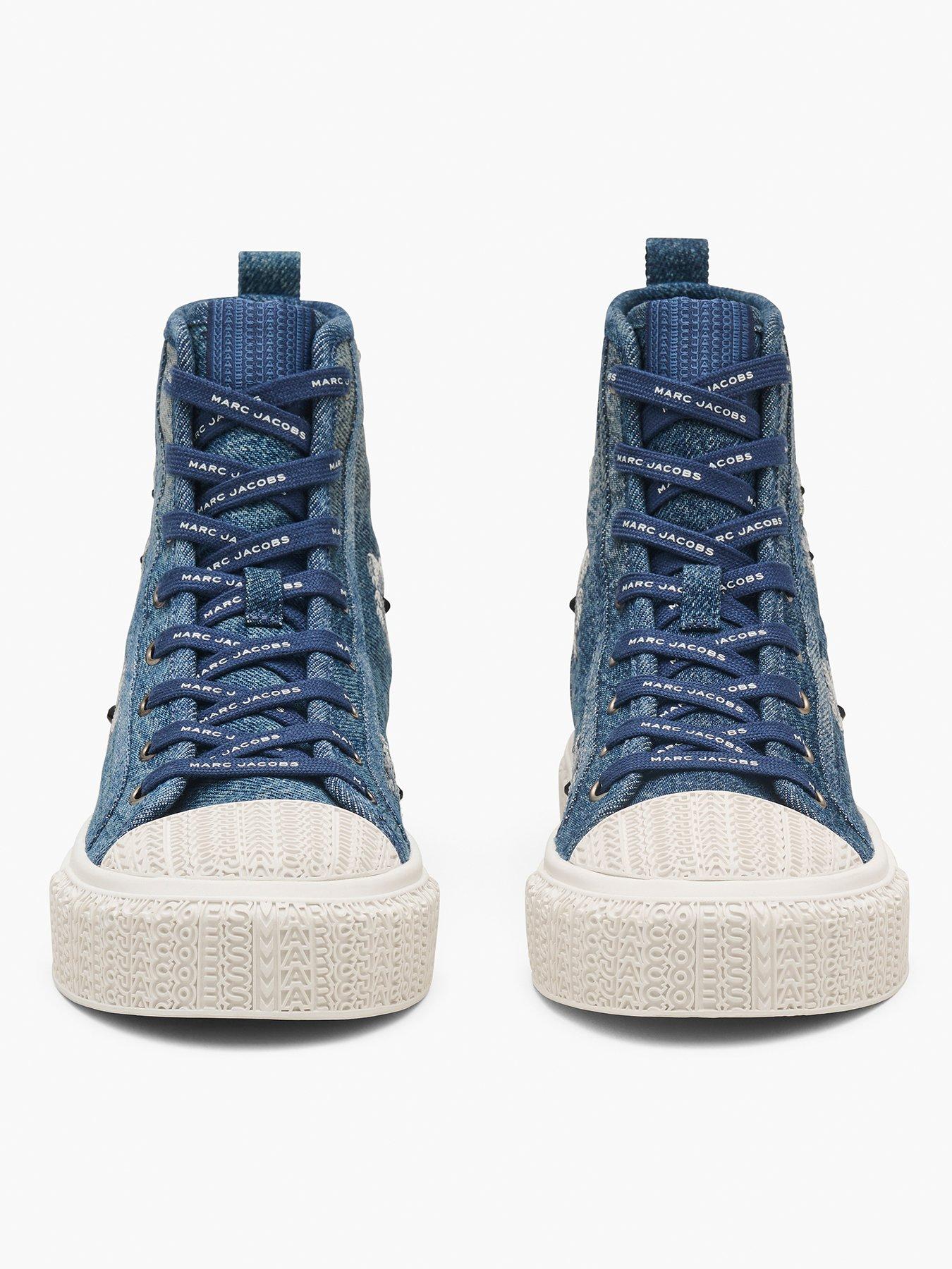 Image 2 of 5 of MARC JACOBS The Daisy High Top Sneakers - Blue