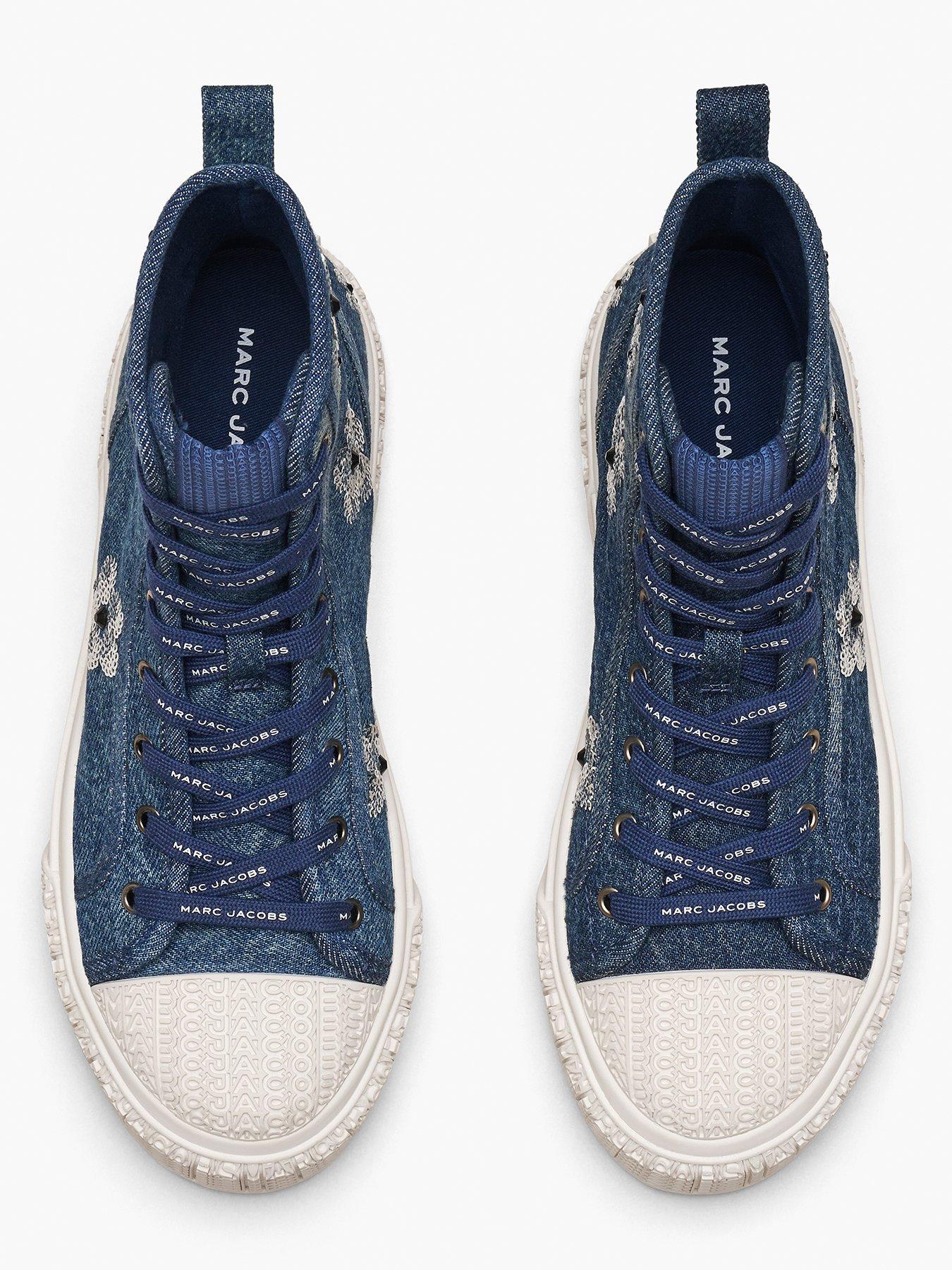 Image 4 of 5 of MARC JACOBS The Daisy High Top Sneakers - Blue