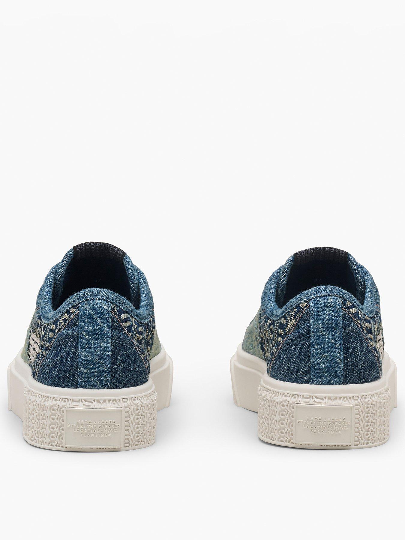Image 3 of 5 of MARC JACOBS The Denim Sneakers - Blue