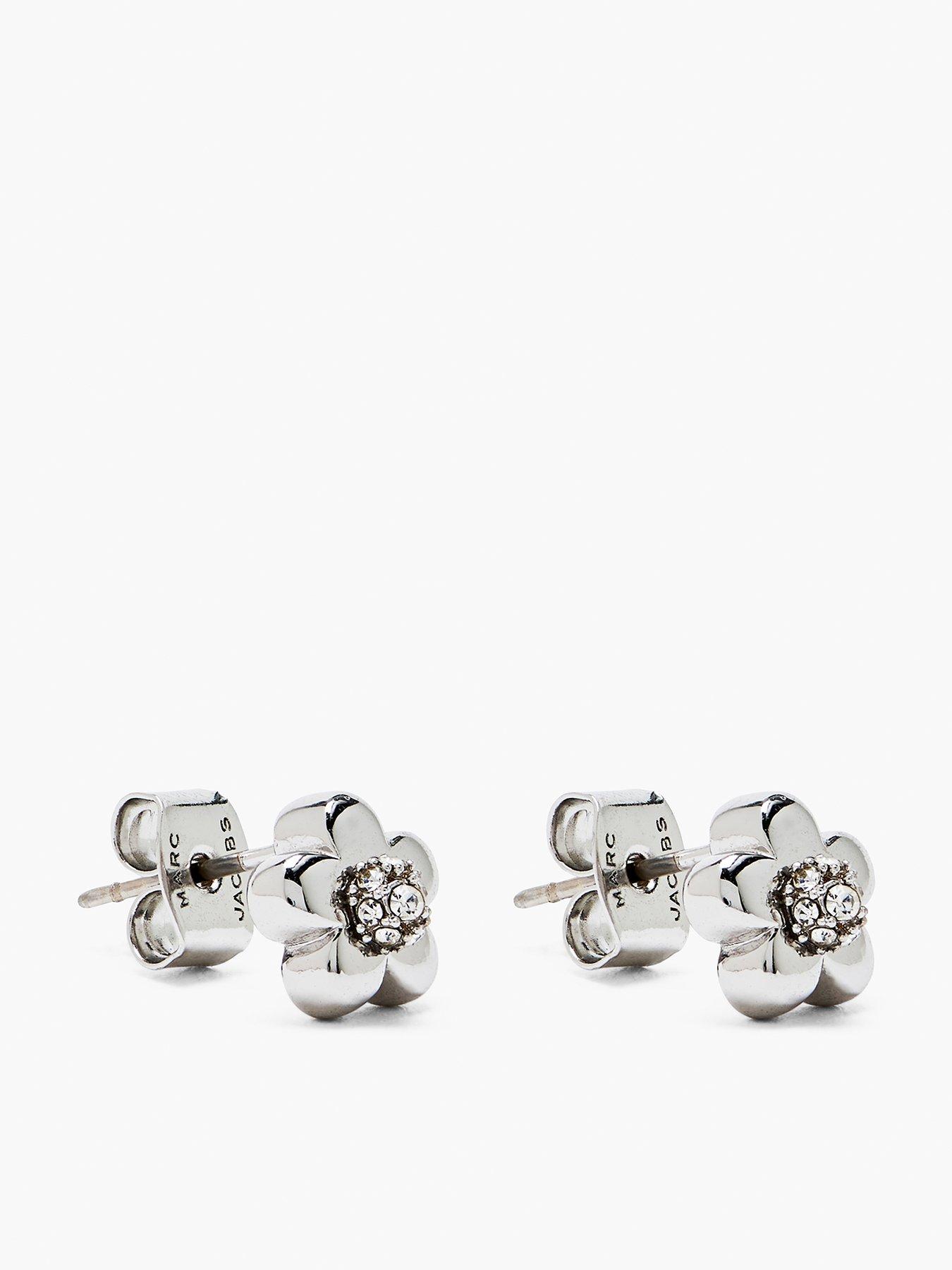 undefined Daisy Micro Earrings - Silver