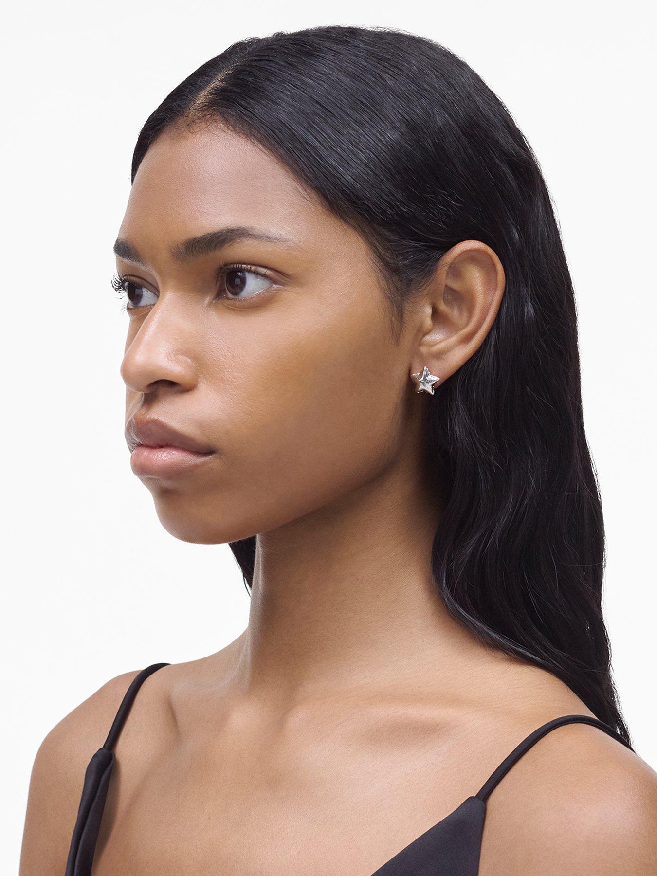 Image 2 of 4 of MARC JACOBS Balloon Star Earrings - Silver