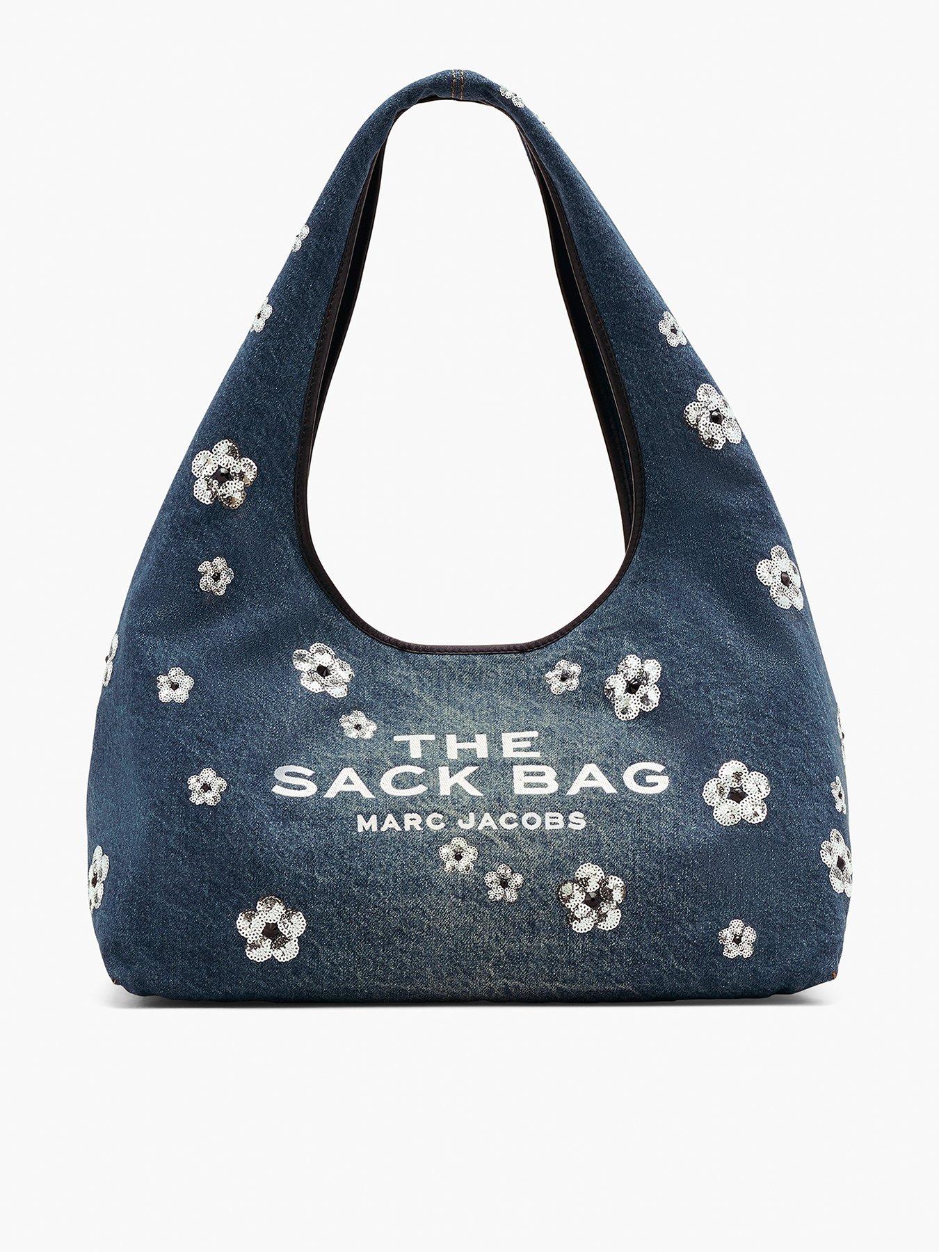 Image 1 of 5 of MARC JACOBS The Sack Denim Sequin Daisy Bag - Blue