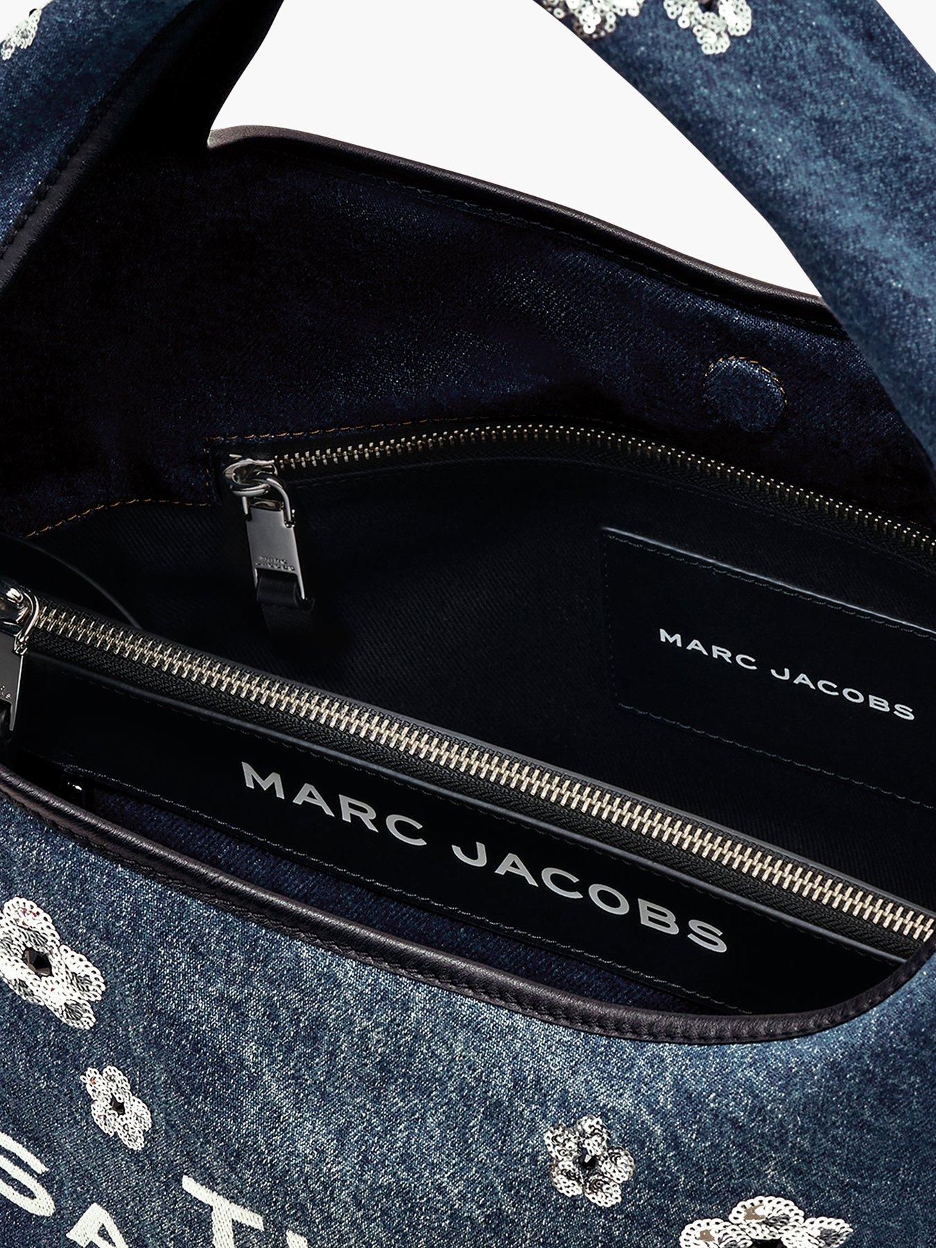 Image 5 of 5 of MARC JACOBS The Sack Denim Sequin Daisy Bag - Blue