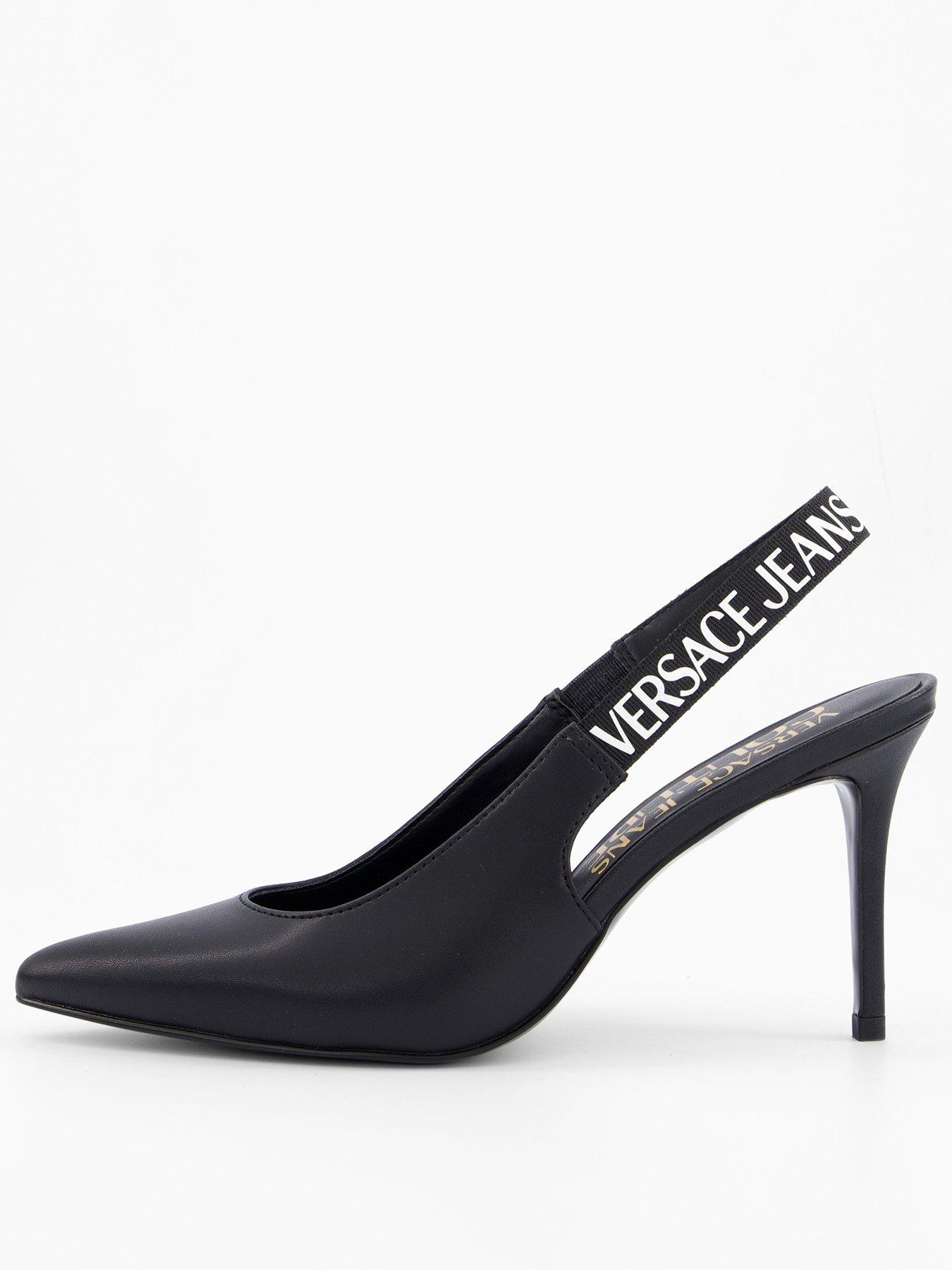 Versace Jeans Couture Scarlett Sling Back Pumps - Black