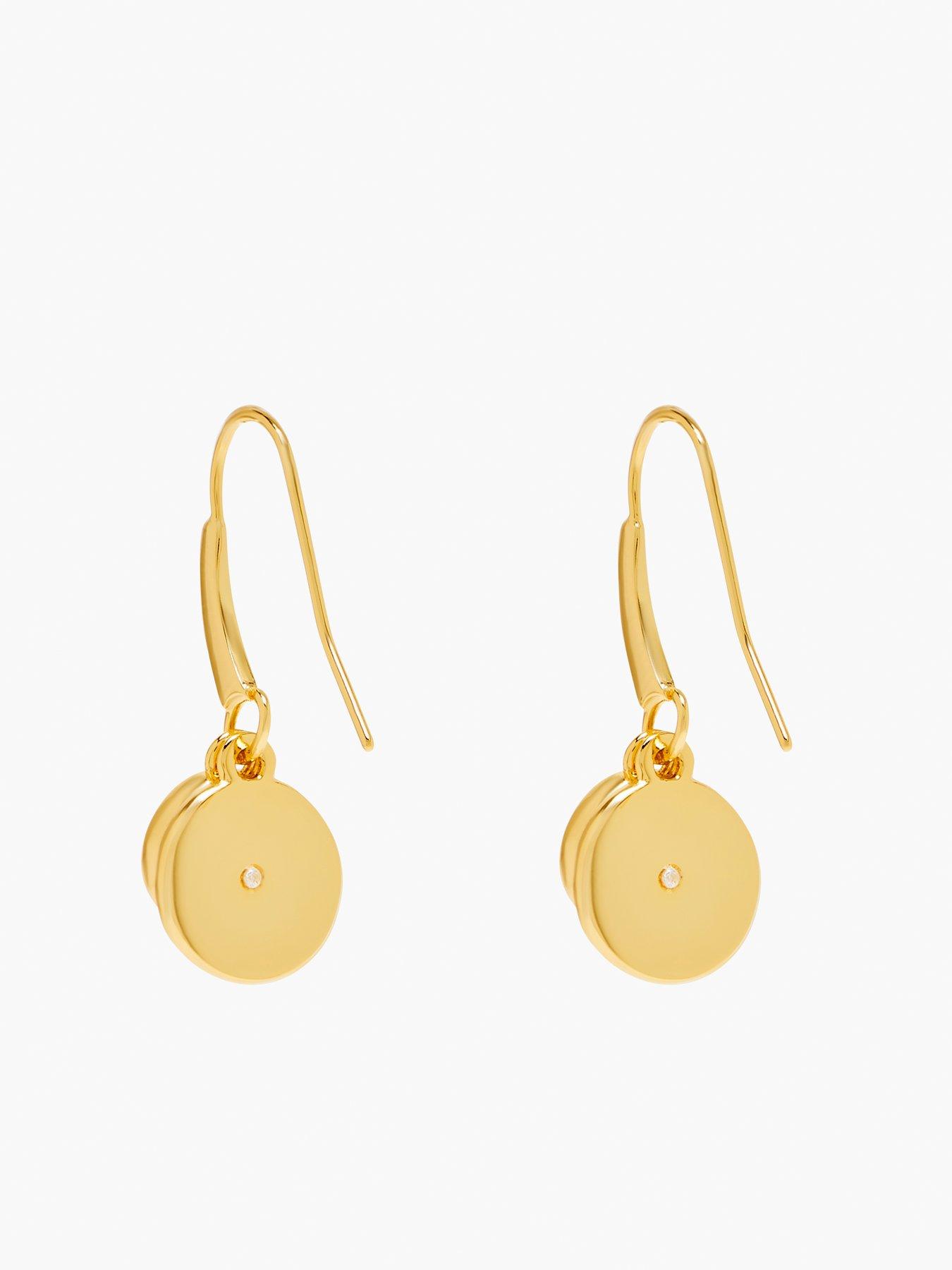 Image 3 of 4 of MARC JACOBS Button Drop Earrings - Gold