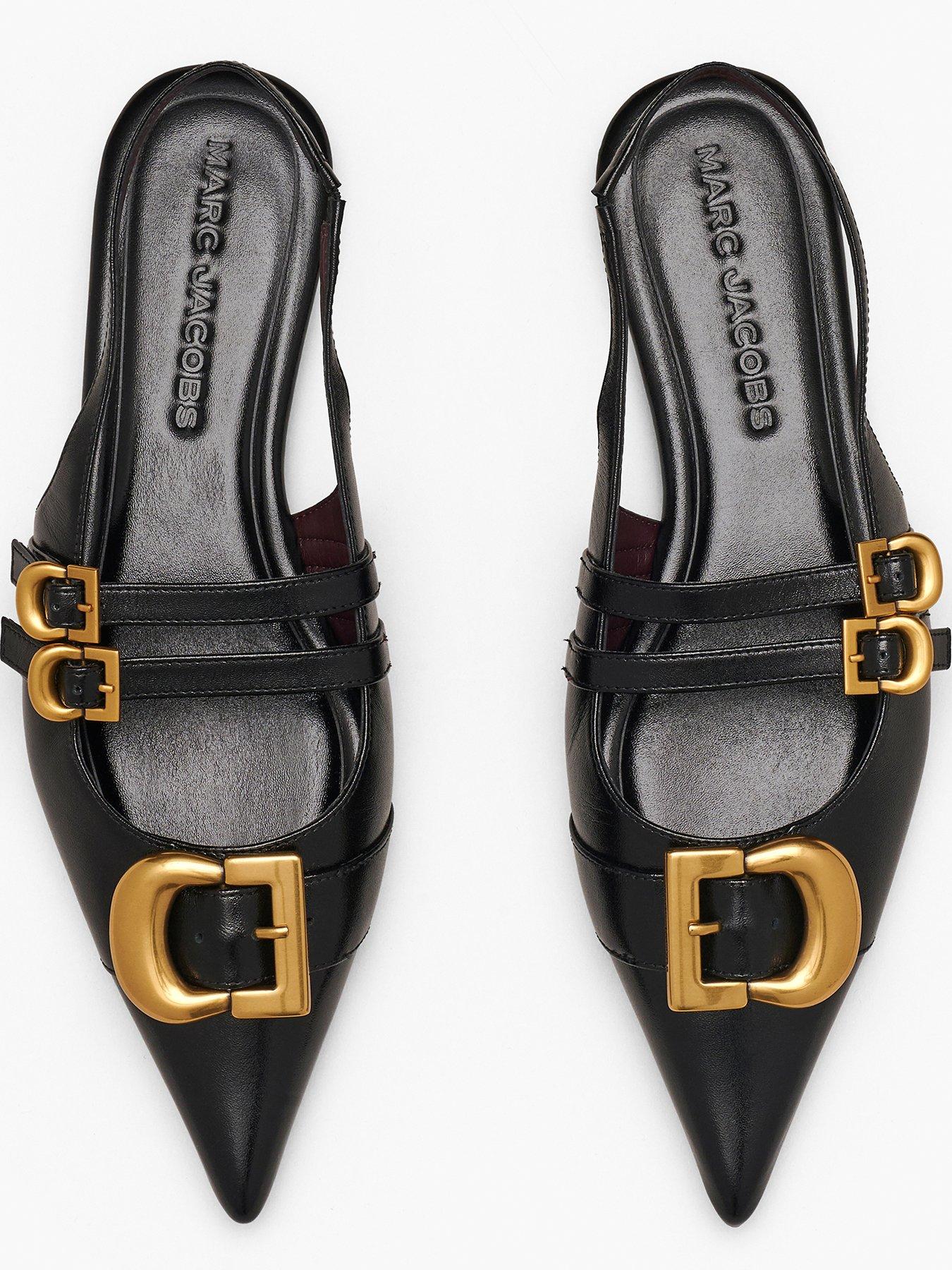 Image 4 of 5 of MARC JACOBS The Doll Shoe Slingbacks - Black