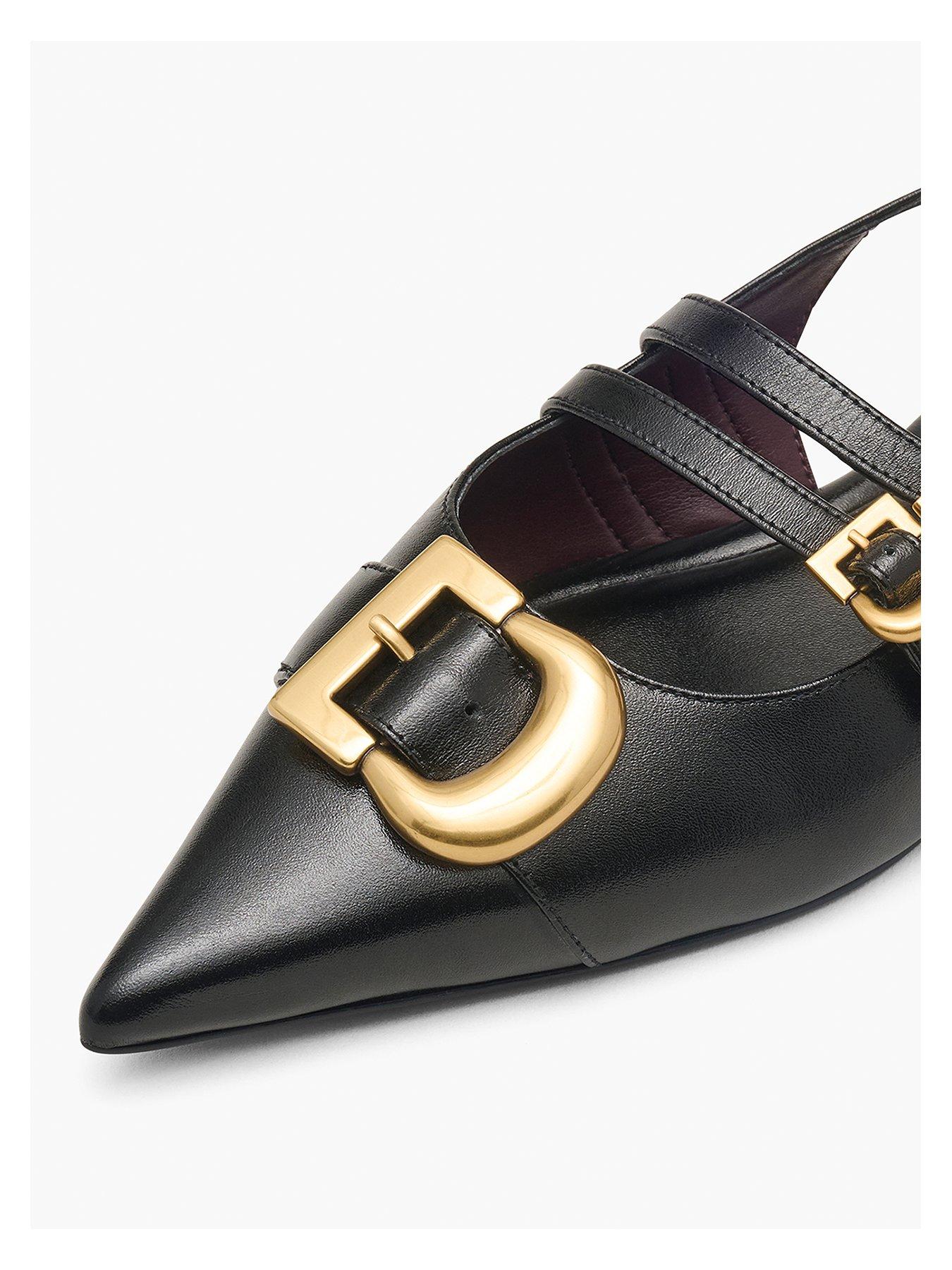 Image 5 of 5 of MARC JACOBS The Doll Shoe Slingbacks - Black