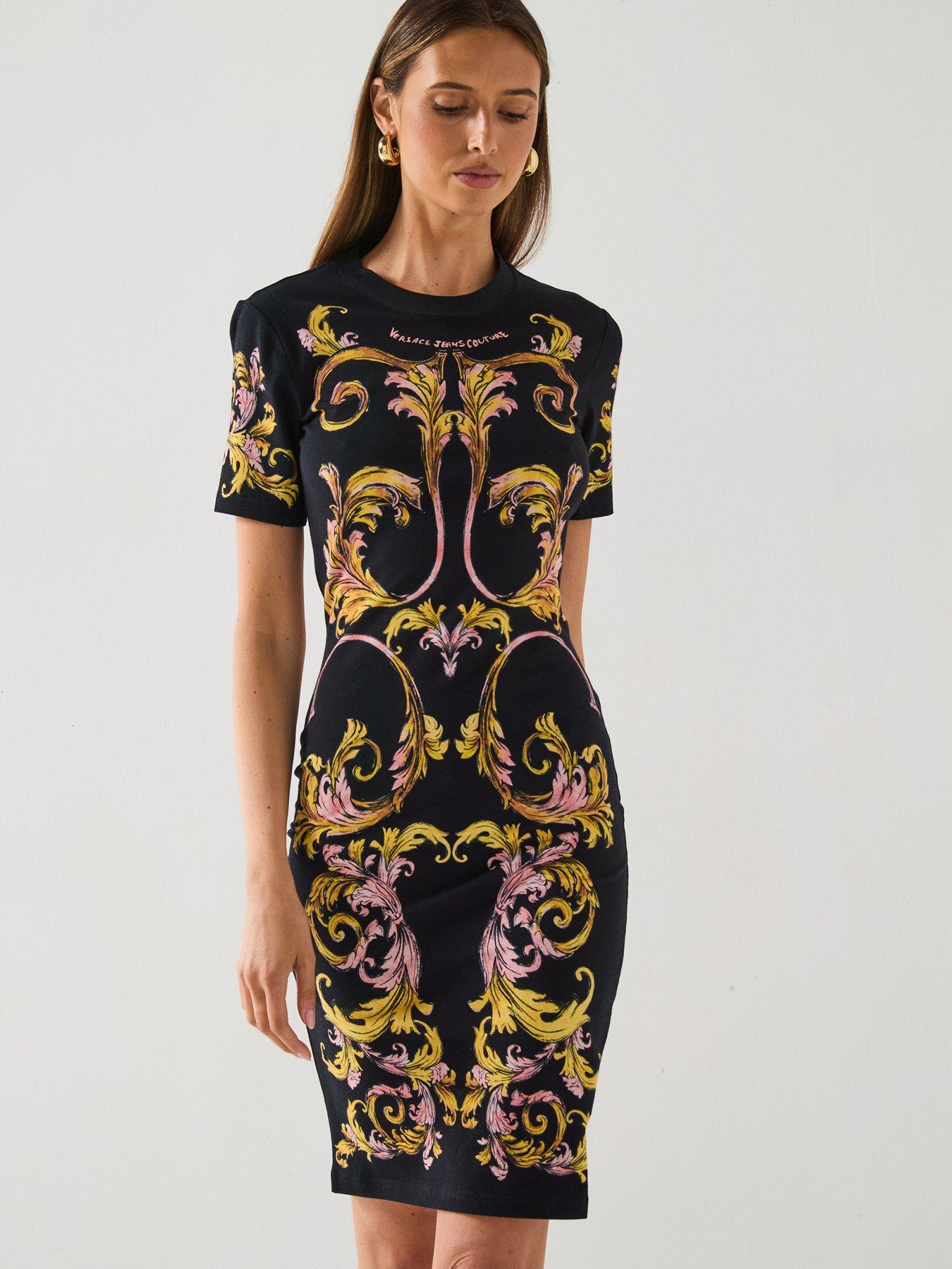 undefined Marco Baroque T-Shirt Dress - Black